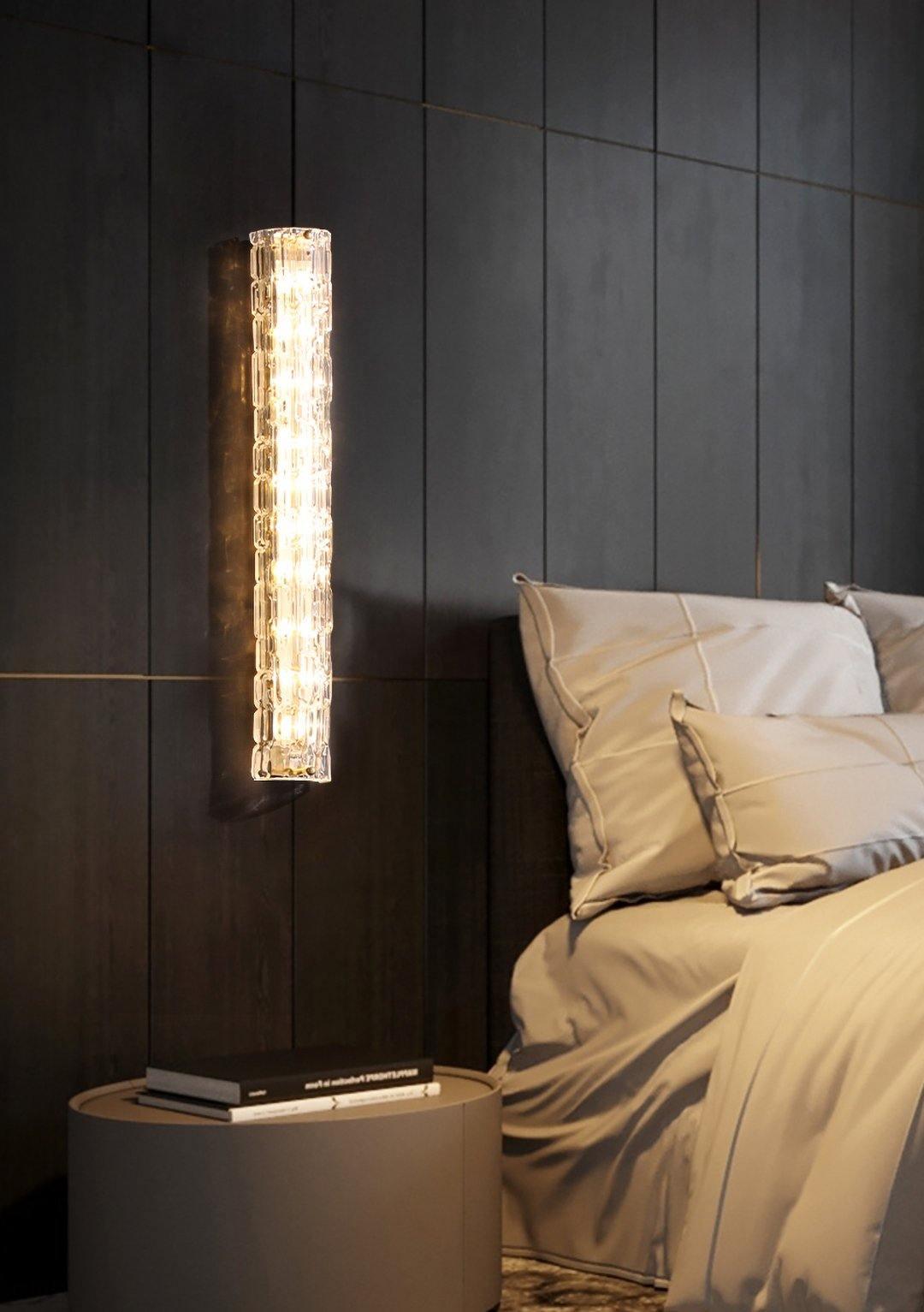 Bexley Brass Glass Glam Wall Lamp-Neutral Decor
