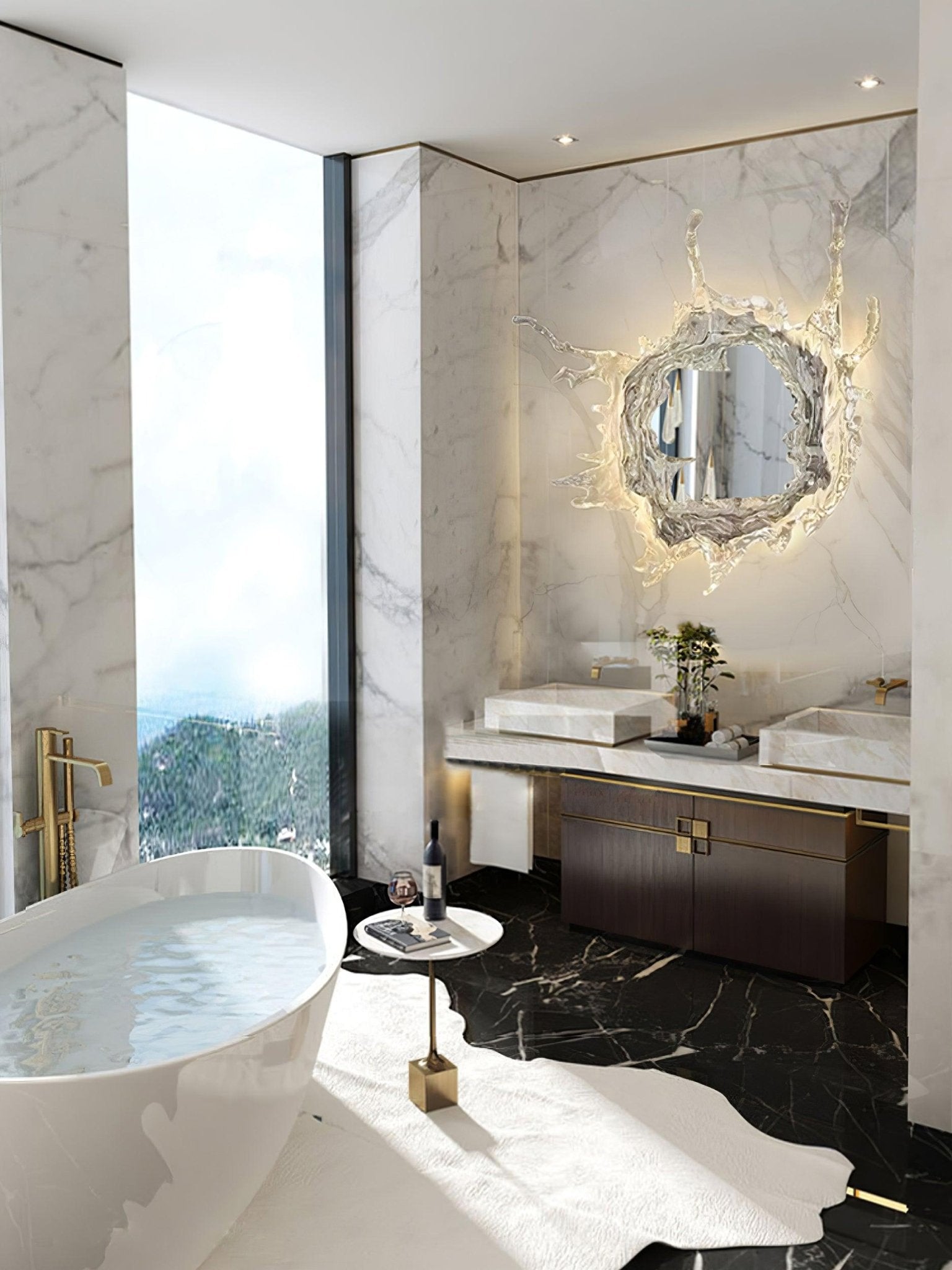 Ithox Modern Mirror Wall Lamp-Neutral Decor
