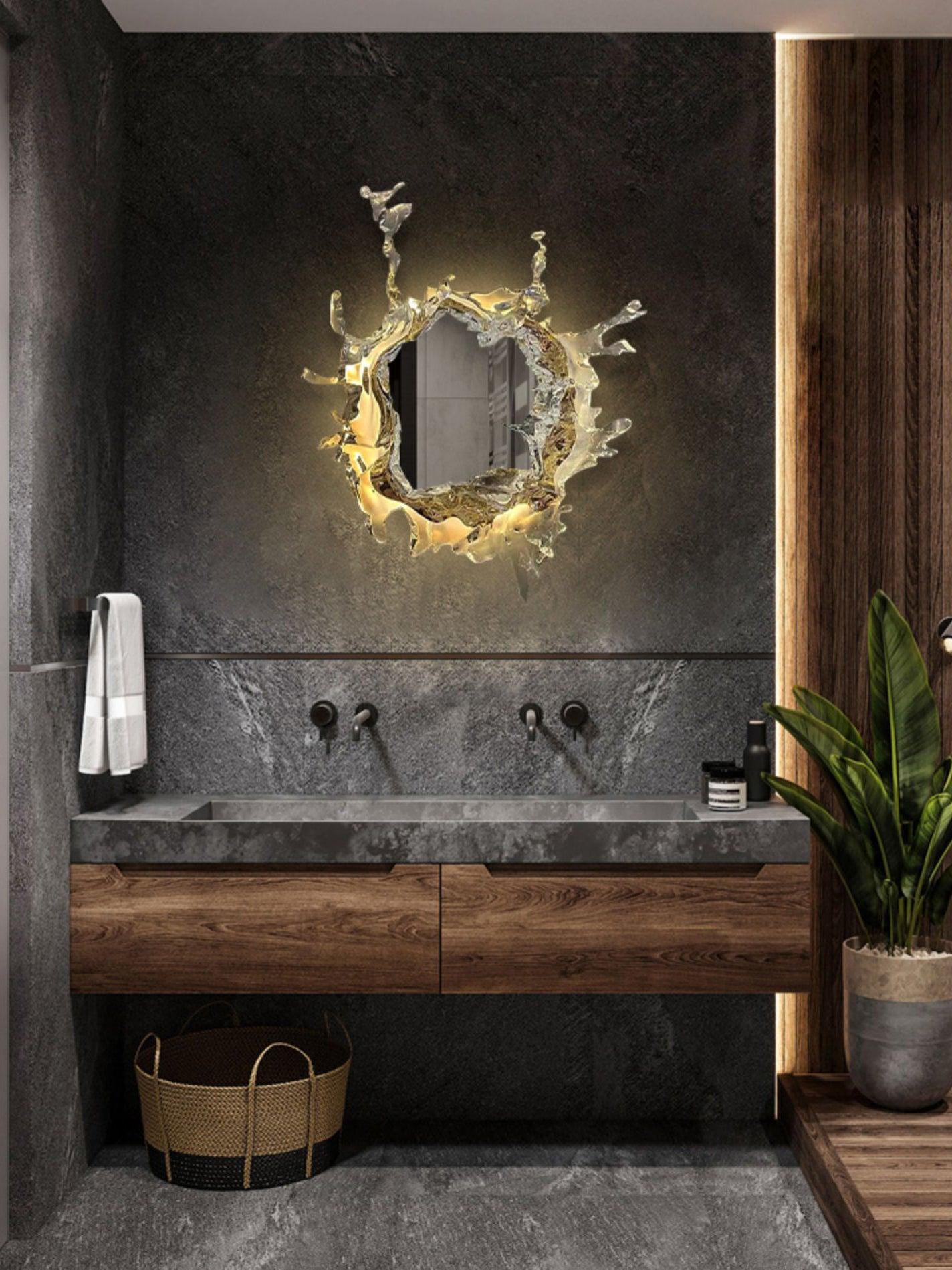 Ithox Modern Mirror Wall Lamp-Neutral Decor