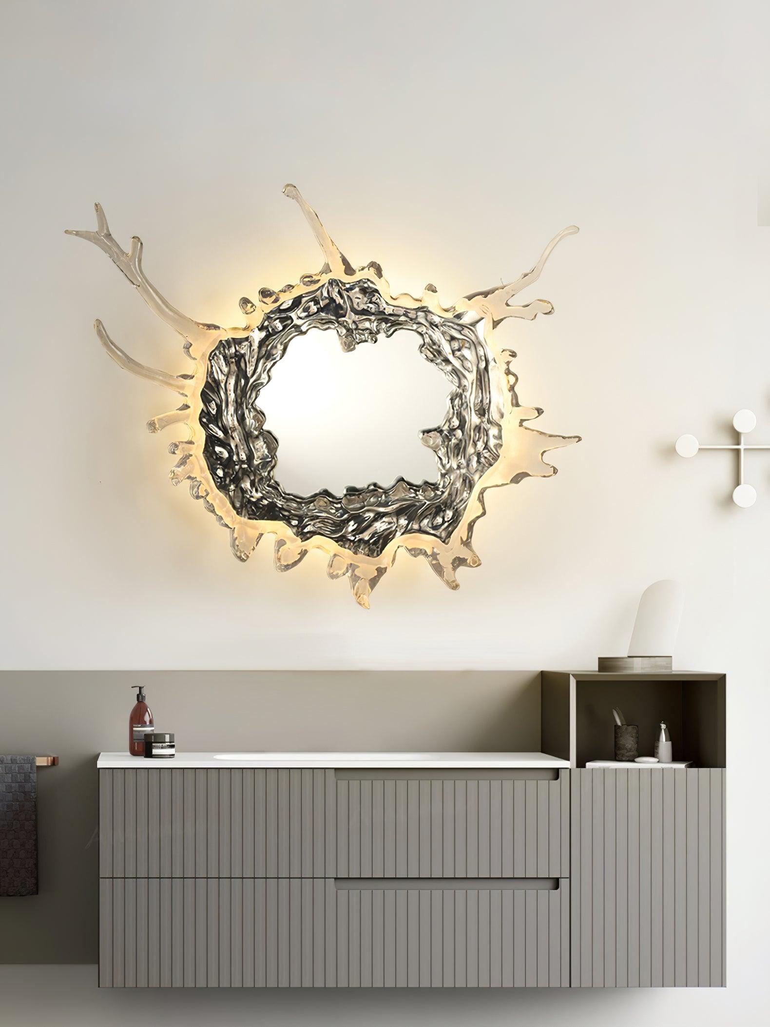 Ithox Modern Mirror Wall Lamp-Neutral Decor