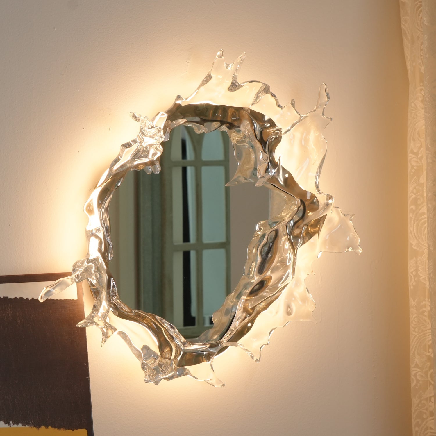 Ithox Modern Mirror Wall Lamp-Neutral Decor