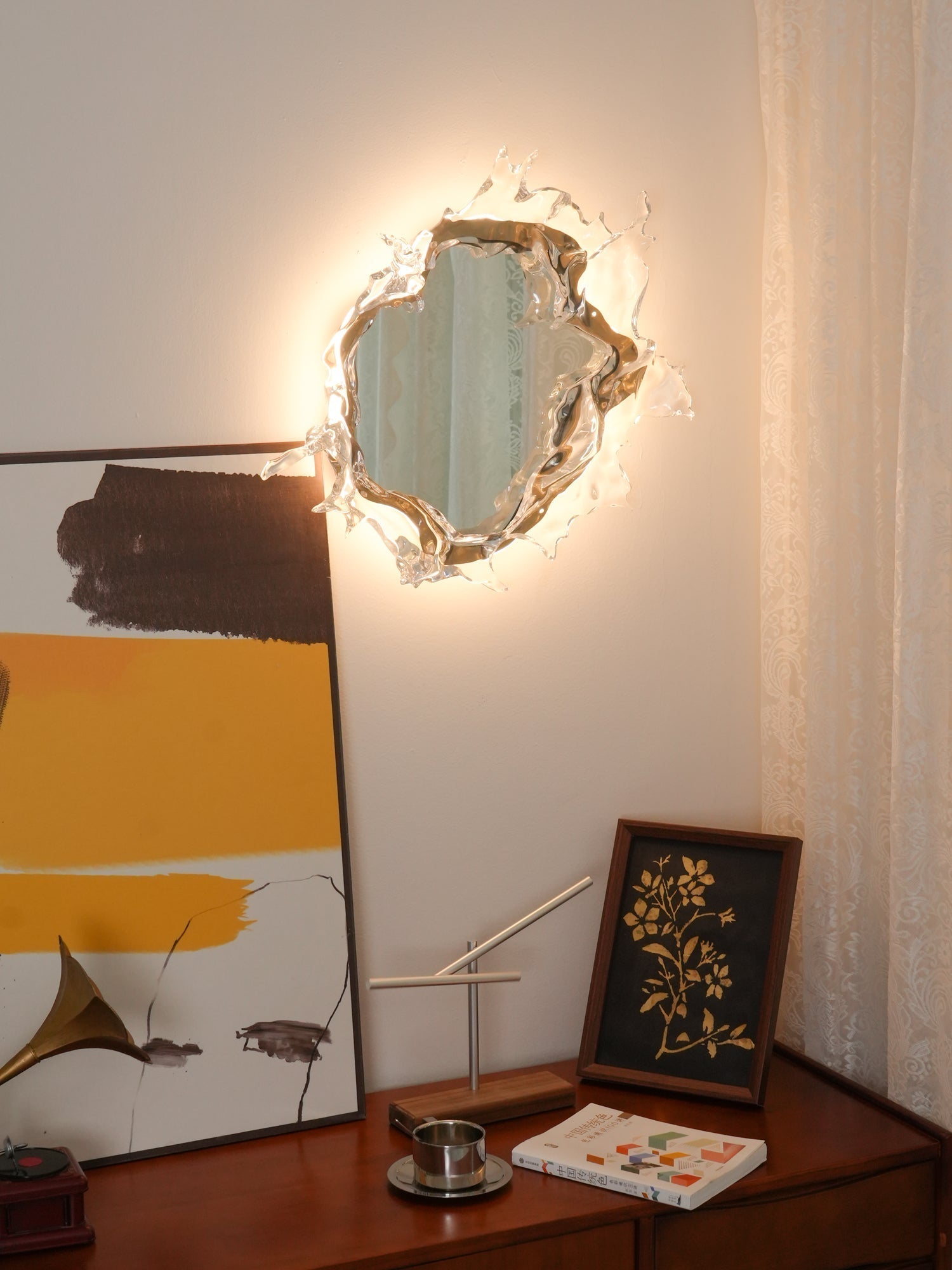 Ithox Modern Mirror Wall Lamp-Neutral Decor