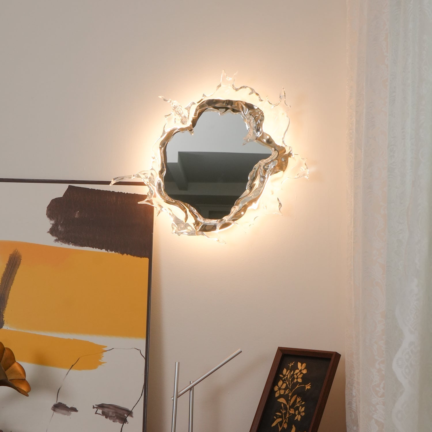 Ithox Modern Mirror Wall Lamp-Neutral Decor
