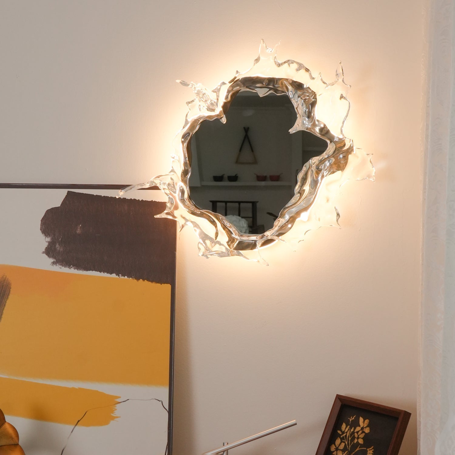 Ithox Modern Mirror Wall Lamp-Neutral Decor