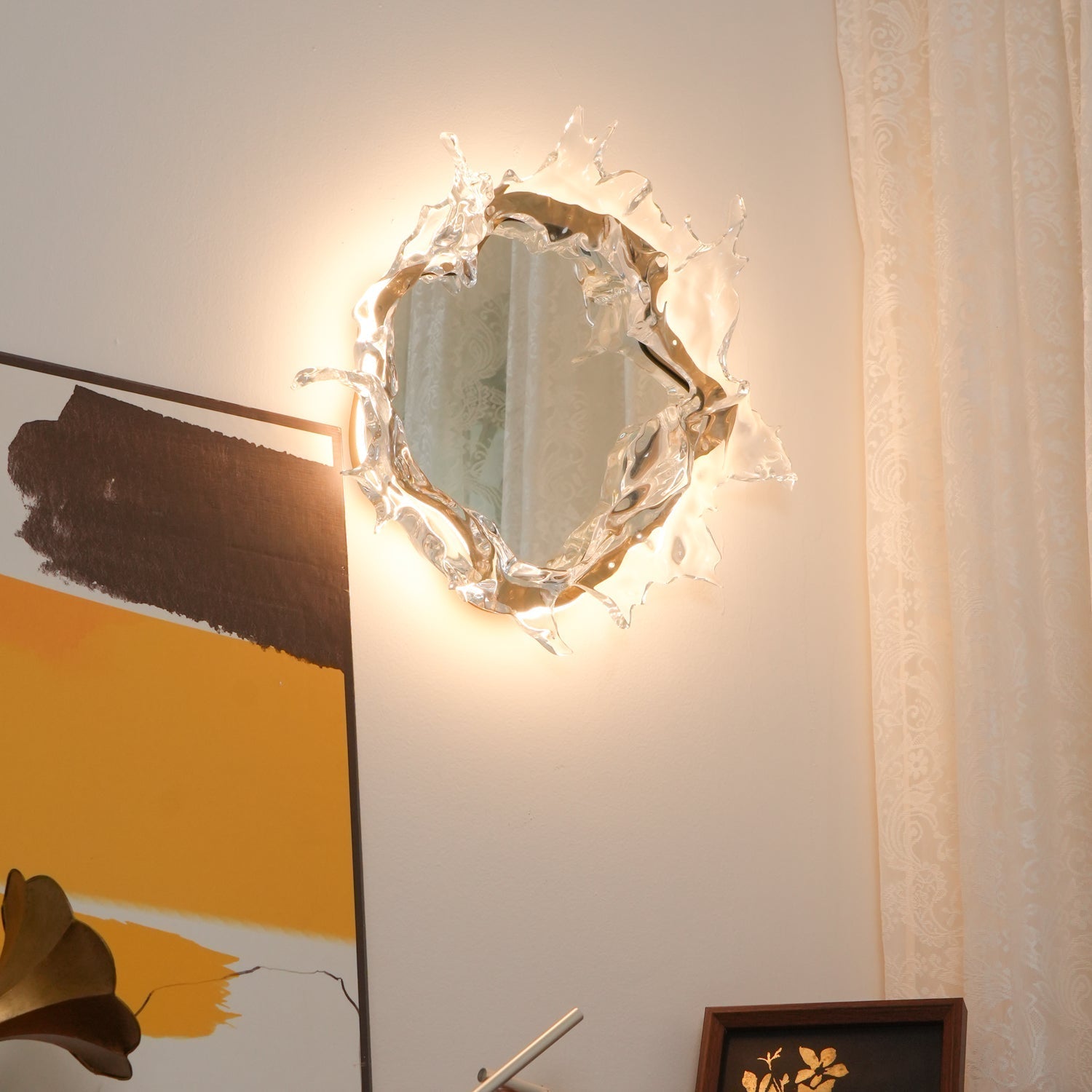 Ithox Modern Mirror Wall Lamp-Neutral Decor