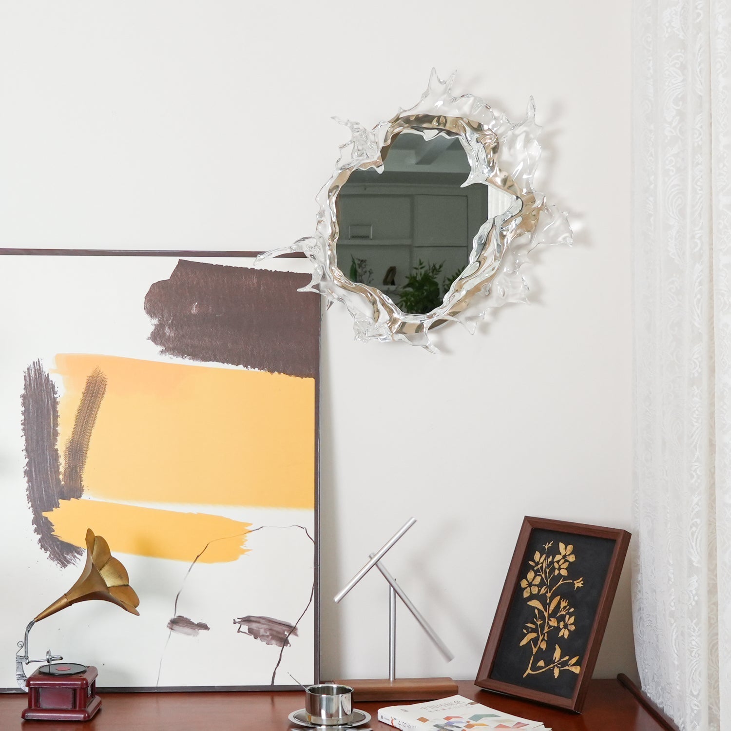 Ithox Modern Mirror Wall Lamp-Neutral Decor