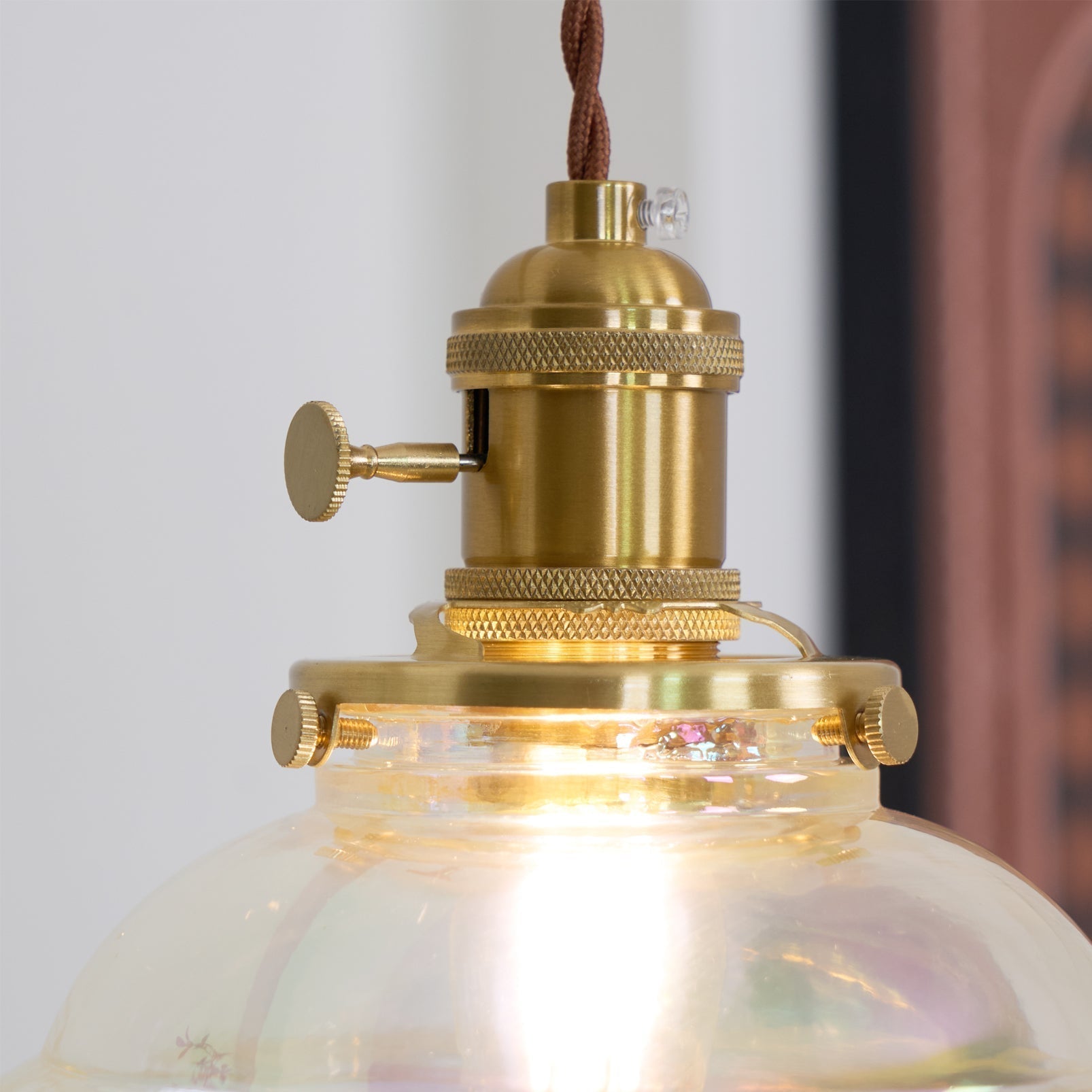 Pendant Lamp Iridescent Water Drop Shade Artistic Glow Contemporary