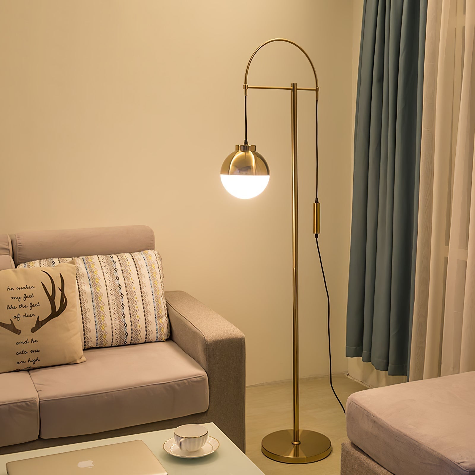 Lunelis Modern Floor Lamp-Neutral Decor