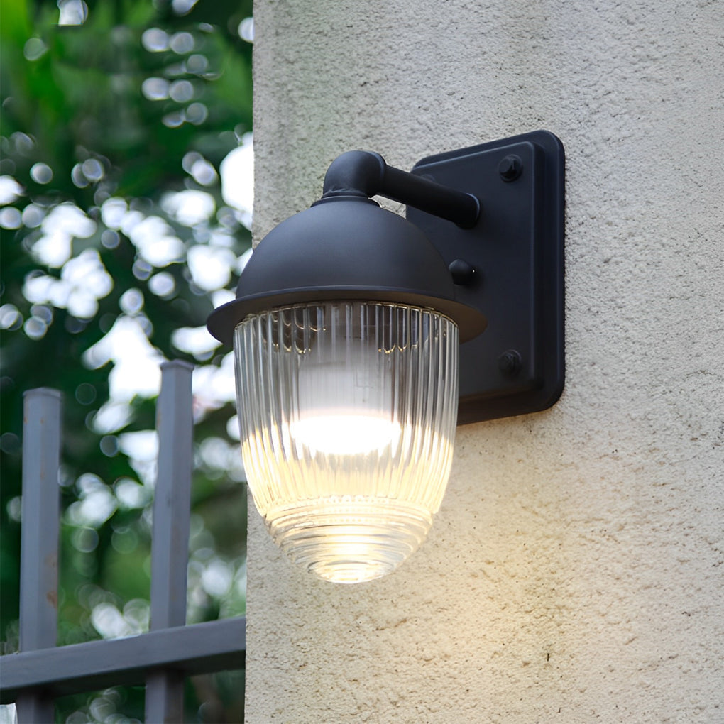 Dianay Ball Matte Modern Glass Outdoor Wall Lamp Lights