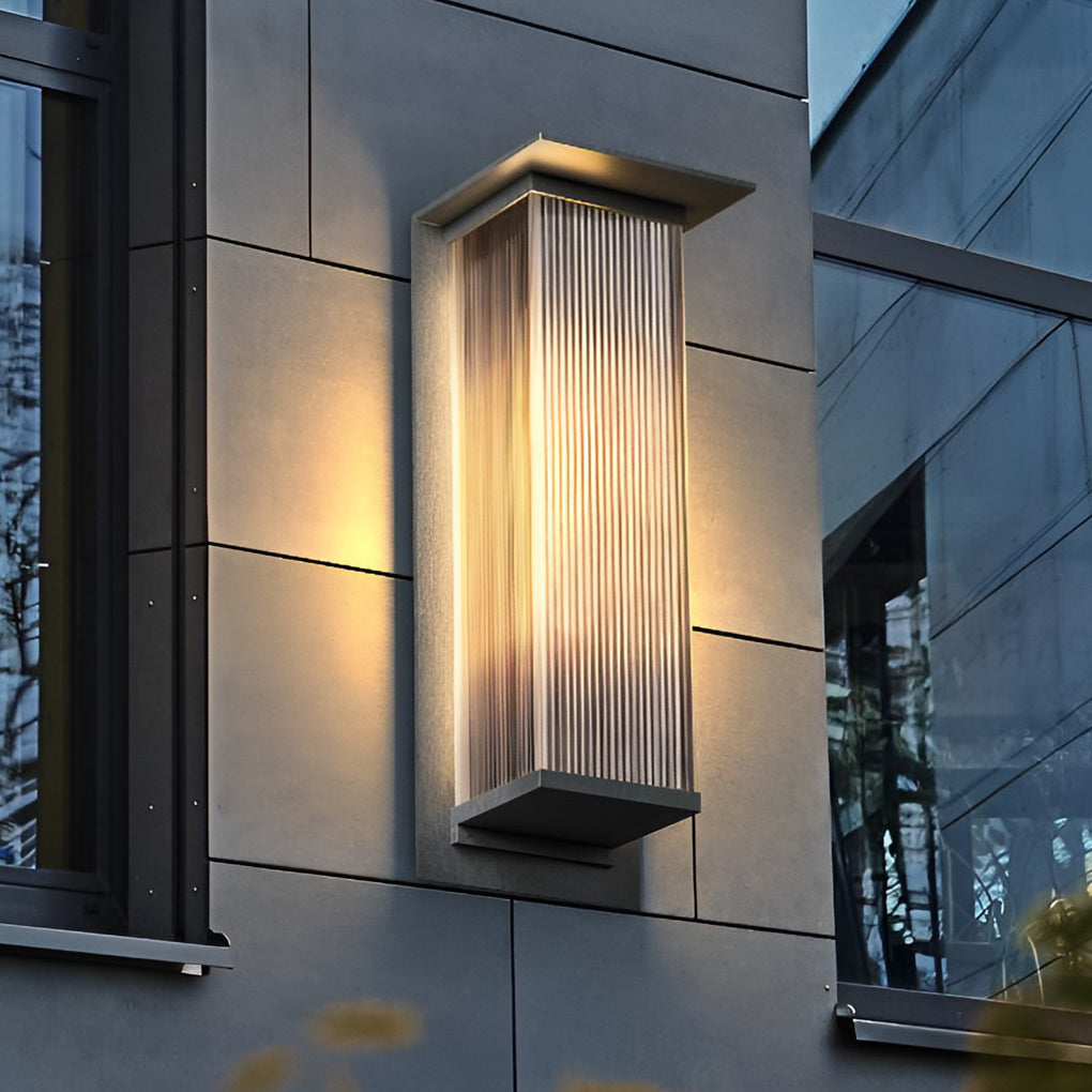 Holl Rectangular Modern Outdoor Wall Sconces Light