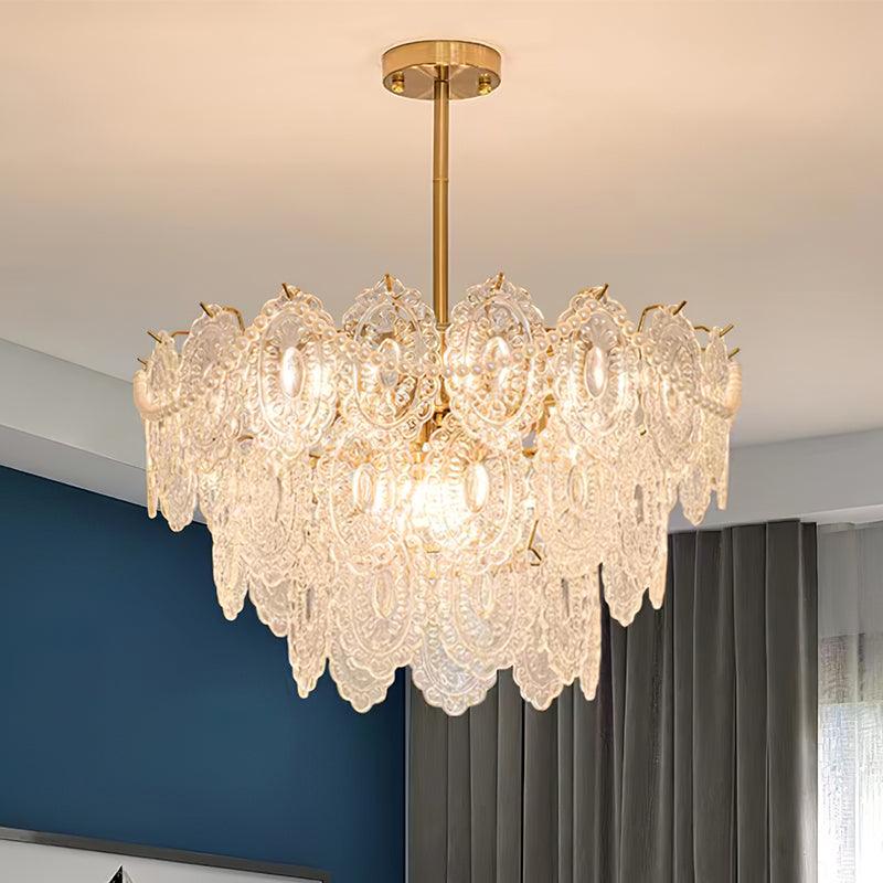 Lustra Chandelier Wave Pearl Gold Modern-Neutral Decor