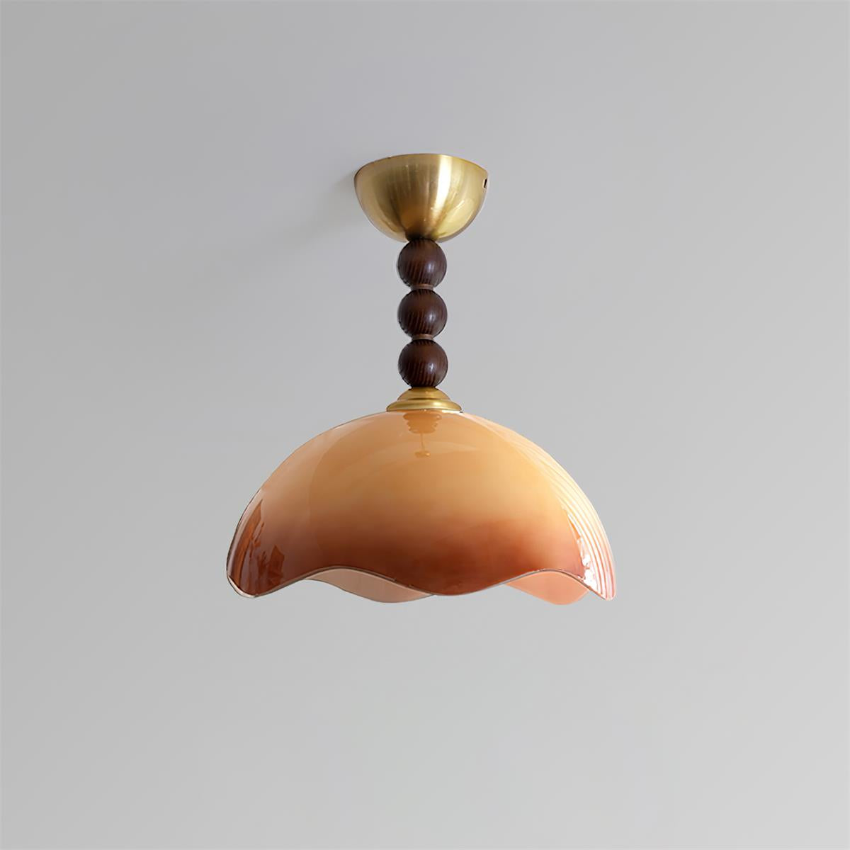 Amberis Vintage Amber Glass Ceiling Light