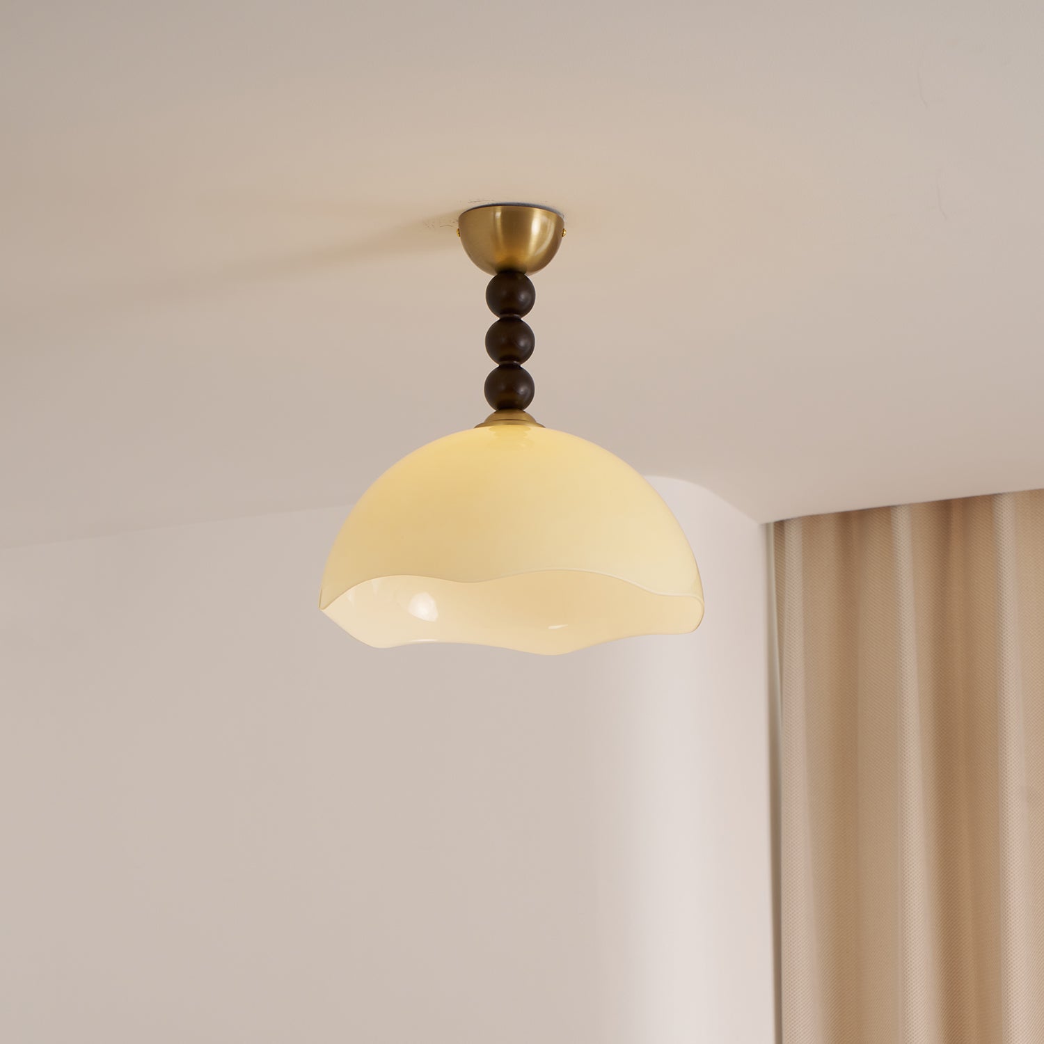 Amberis Vintage Amber Glass Ceiling Light
