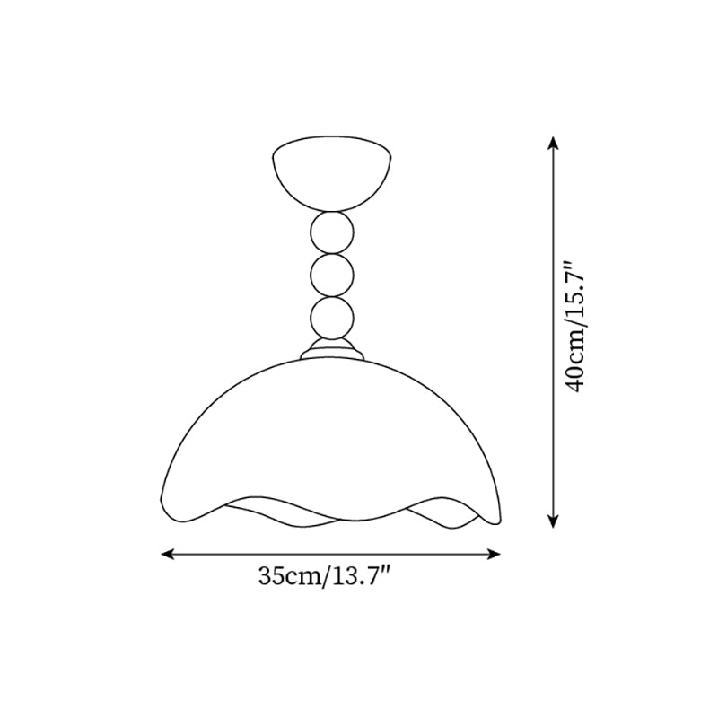 Amberis Vintage Amber Glass Ceiling Light