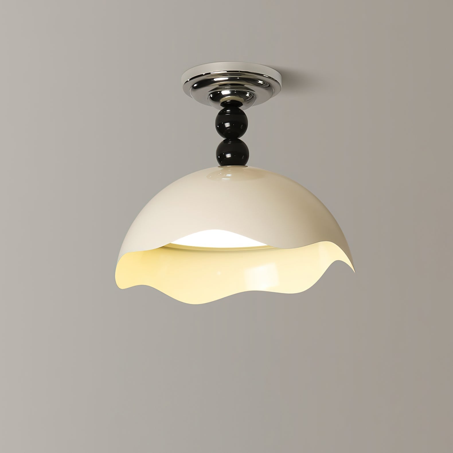 Corlen Nordic Art Wave Crest Ceiling Lamp-Neutral Decor