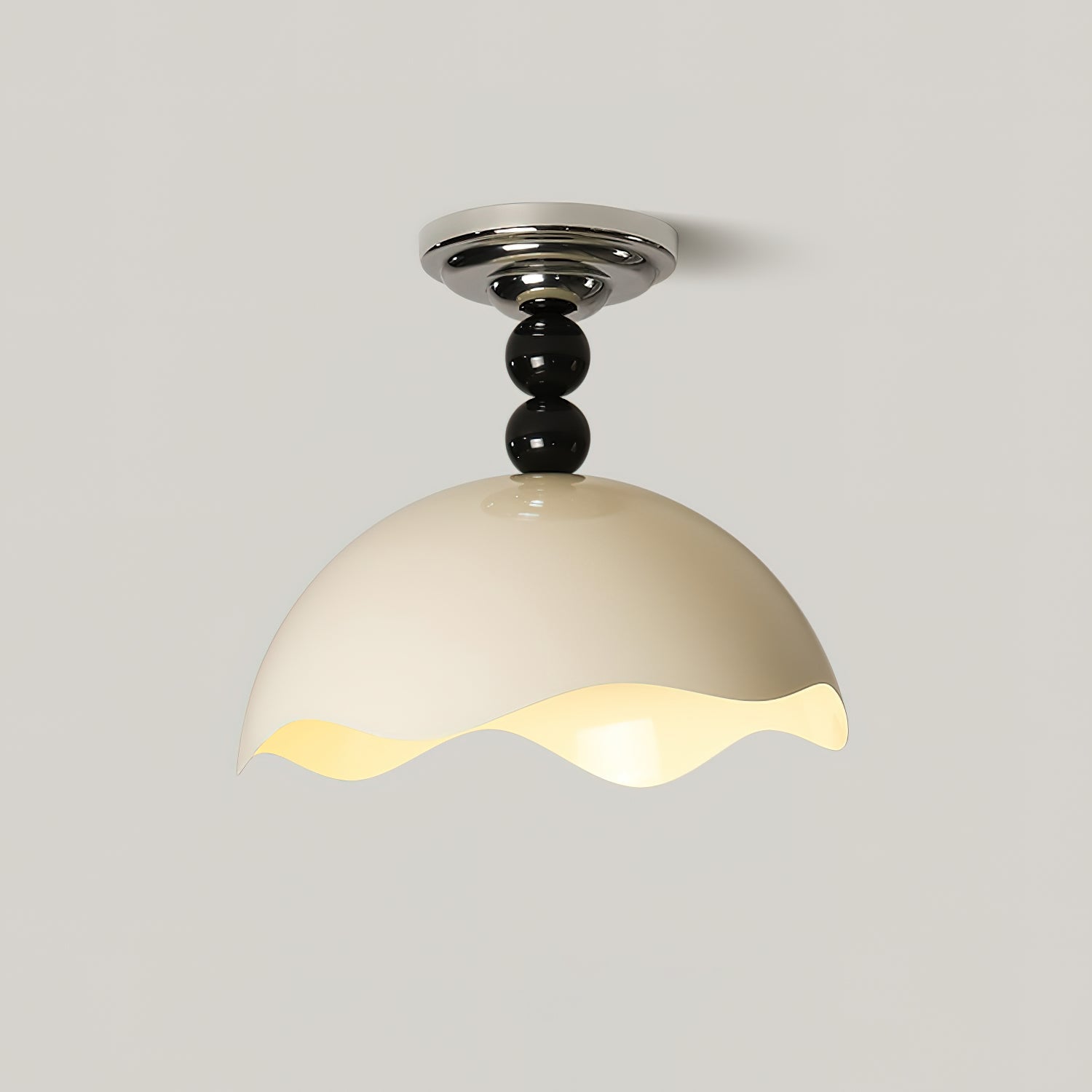 Corlen Nordic Art Wave Crest Ceiling Lamp-Neutral Decor