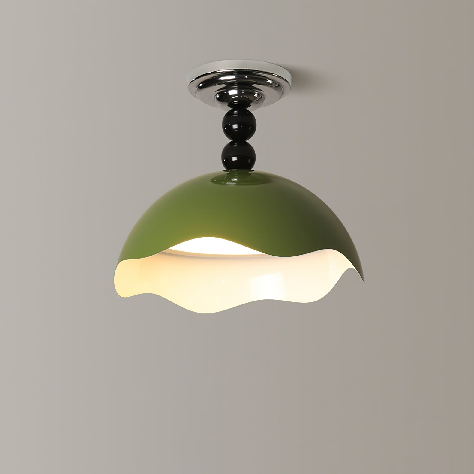 Corlen Nordic Art Wave Crest Ceiling Lamp-Neutral Decor