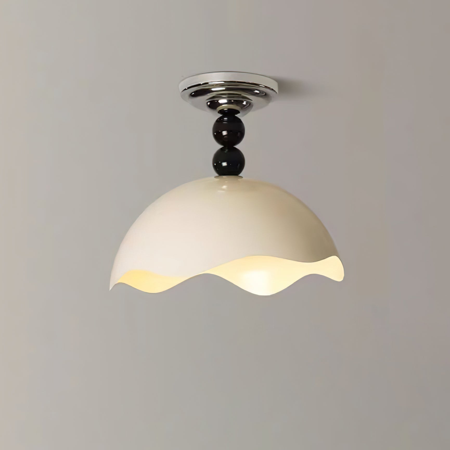 Corlen Nordic Art Wave Crest Ceiling Lamp-Neutral Decor