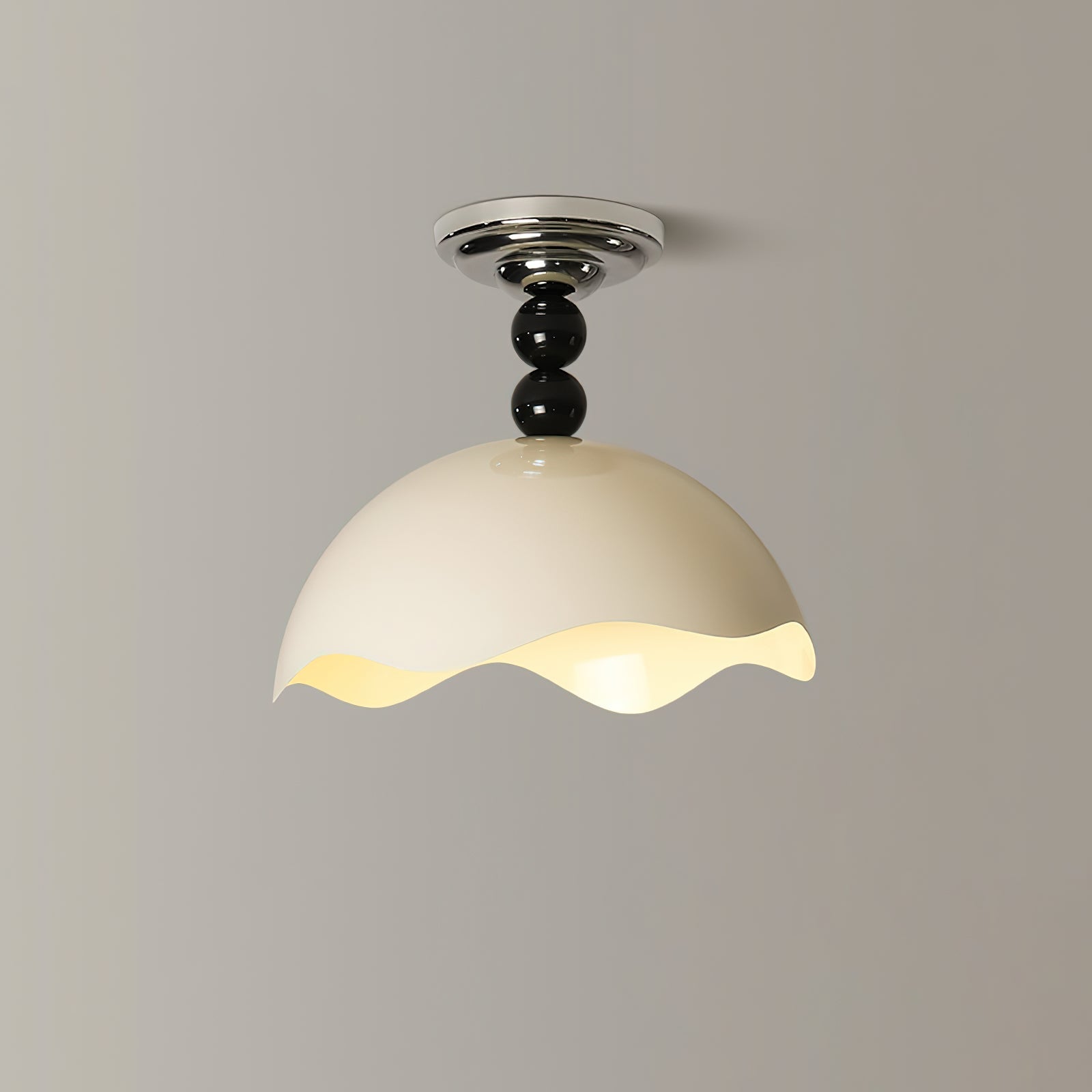 Corlen Nordic Art Wave Crest Ceiling Lamp-Neutral Decor