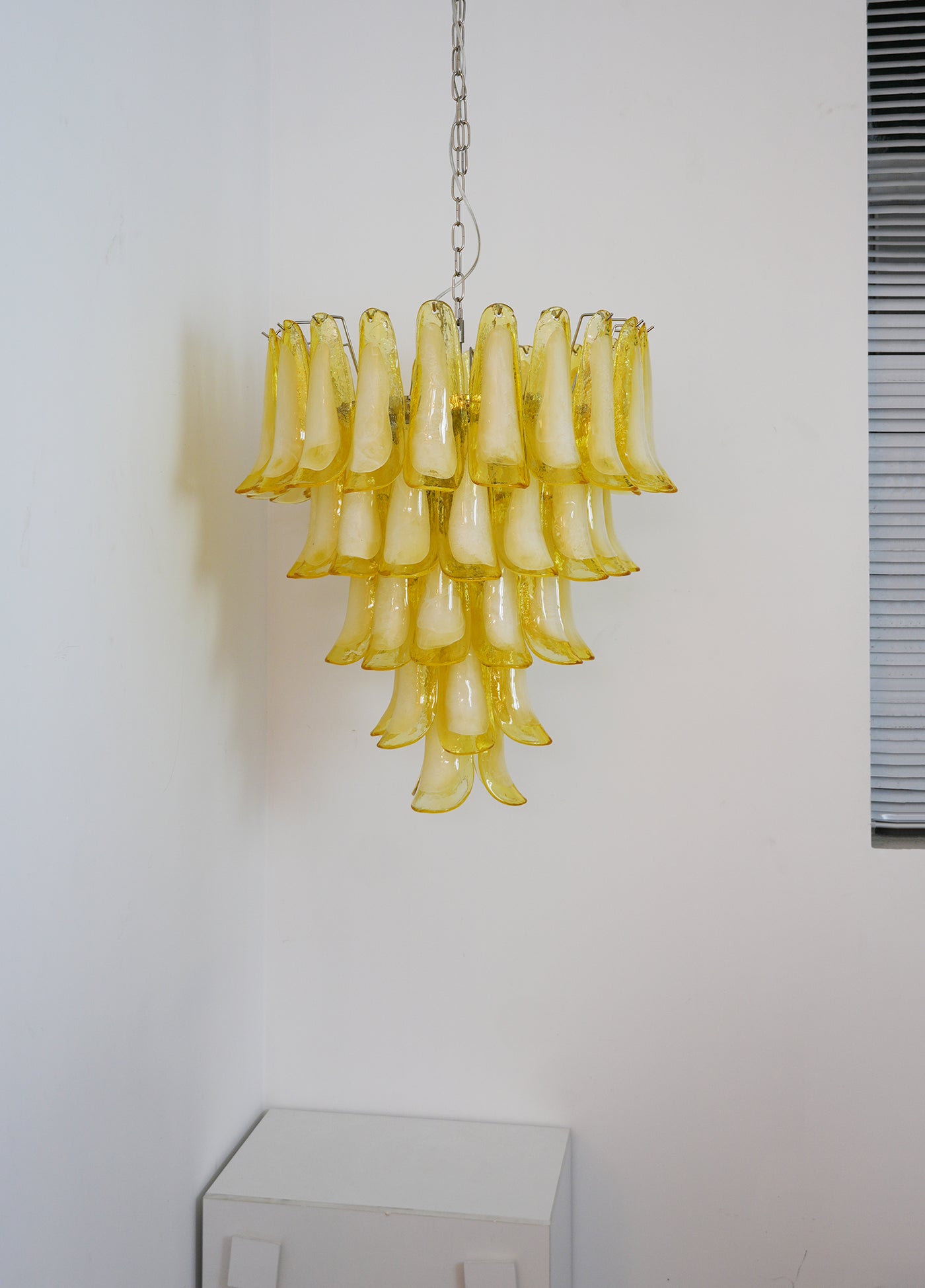 Eranos Chandelier Murano Glass Petal Wave-Neutral Decor
