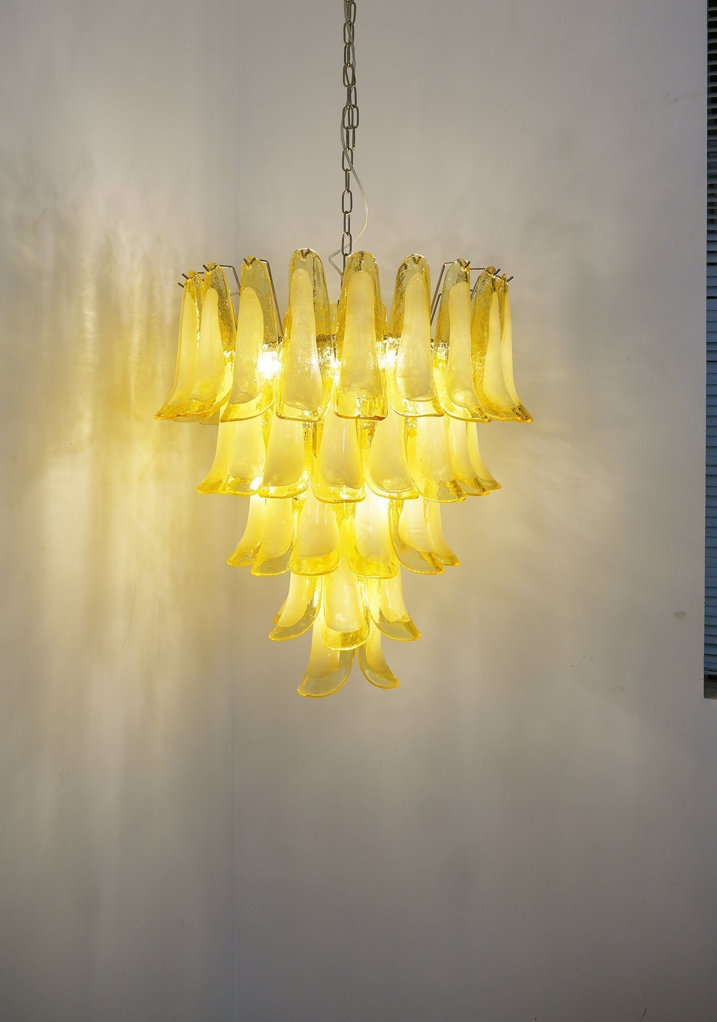 Eranos Chandelier Murano Glass Petal Wave-Neutral Decor