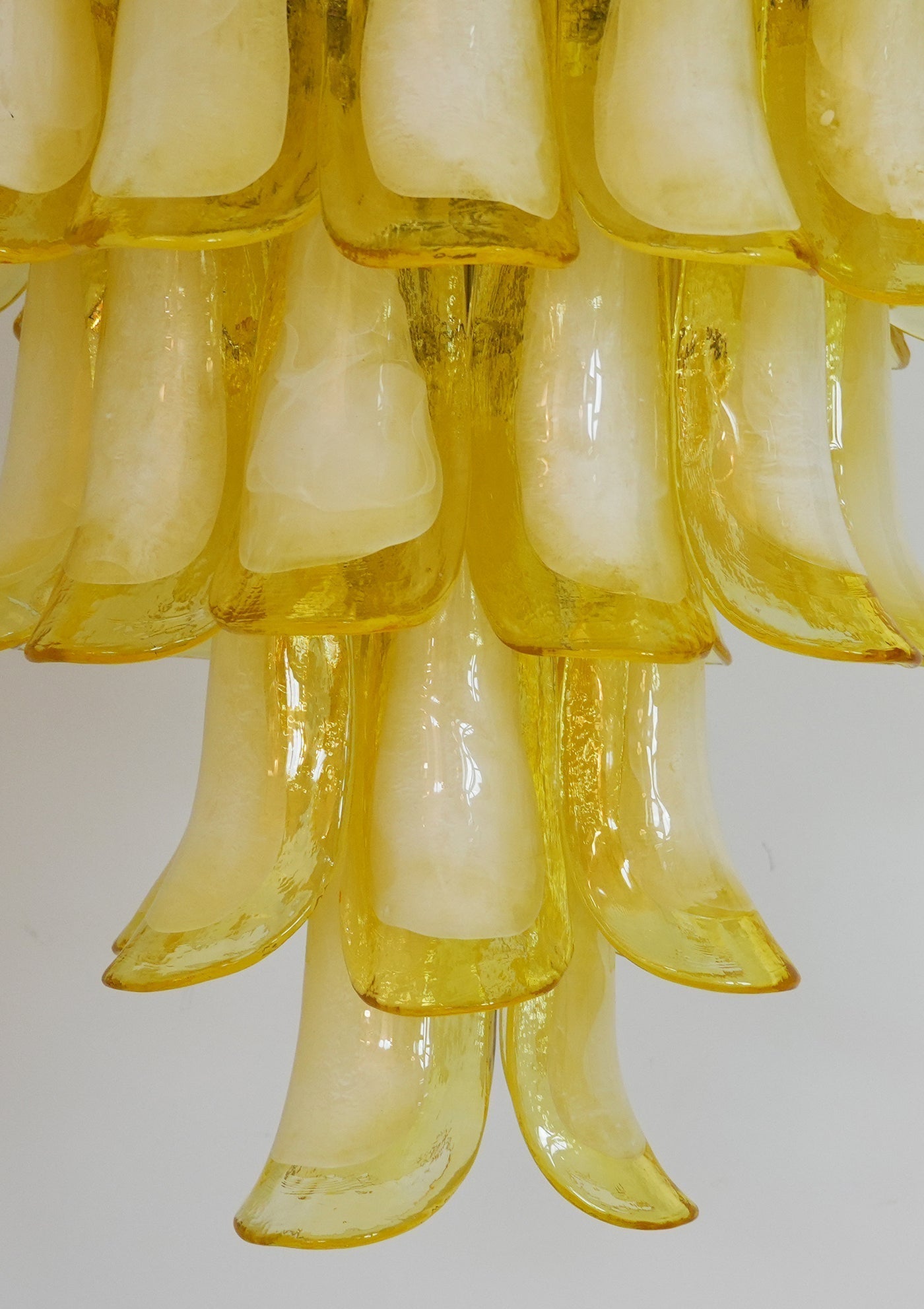 Eranos Chandelier Murano Glass Petal Wave-Neutral Decor