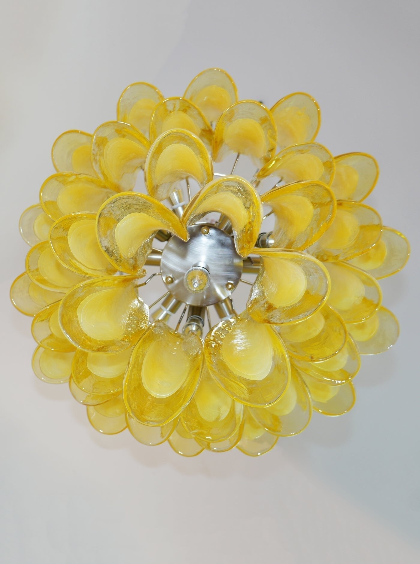 Eranos Chandelier Murano Glass Petal Wave-Neutral Decor