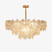 Lustra Chandelier Wave Pearl Gold Modern-Neutral Decor
