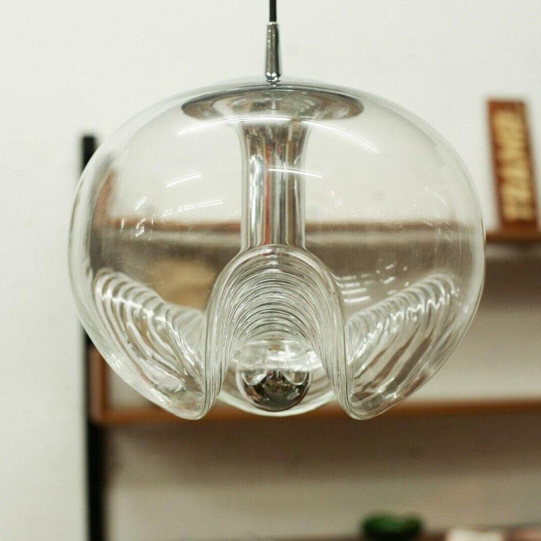 Willa Pendant Lamp Glass Wave Mid Century Vintage-Neutral Decor