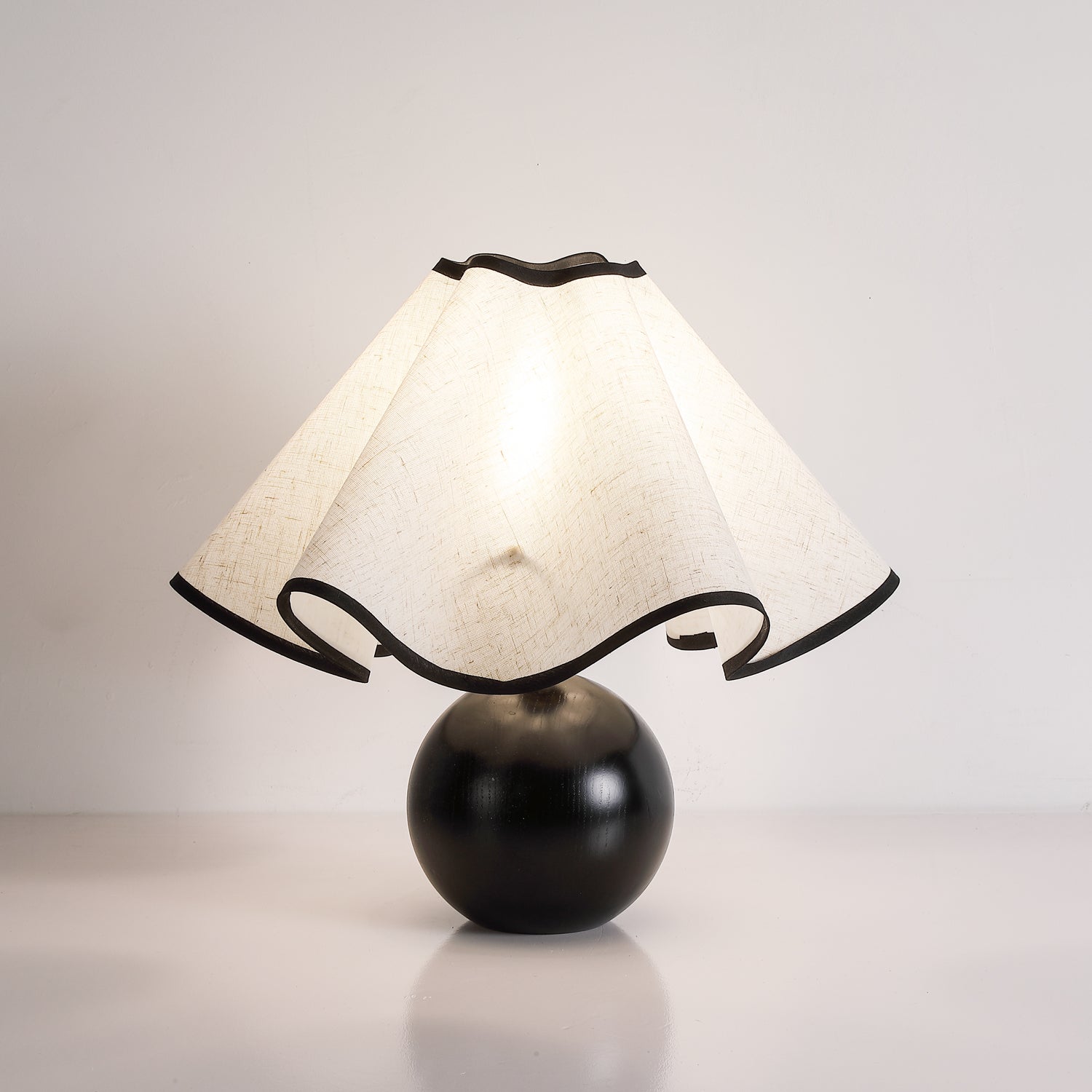 Kalion Wood Fabric Table Lamp-Neutral Decor
