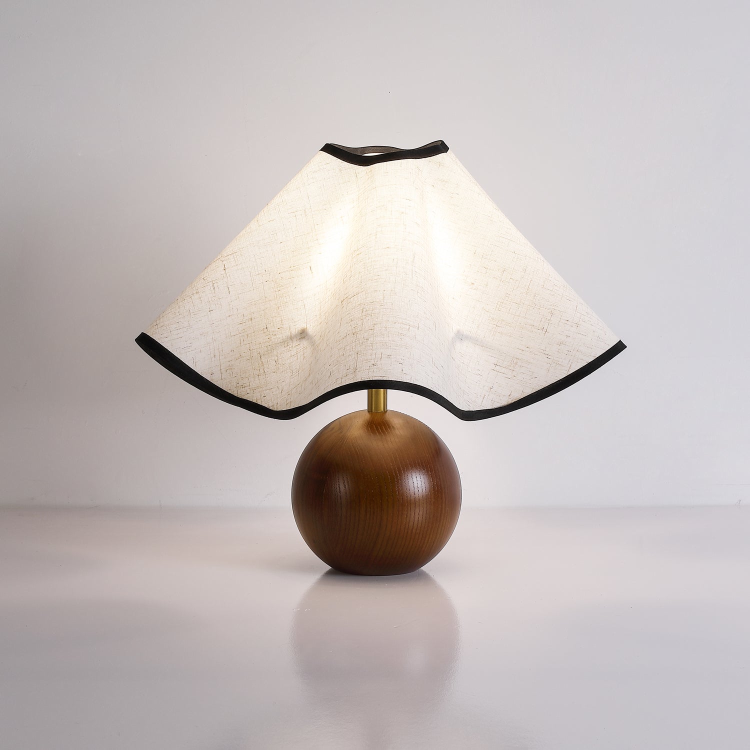 Kalion Wood Fabric Table Lamp-Neutral Decor