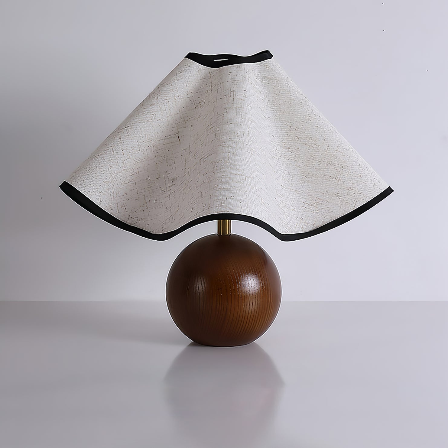 Kalion Wood Fabric Table Lamp-Neutral Decor