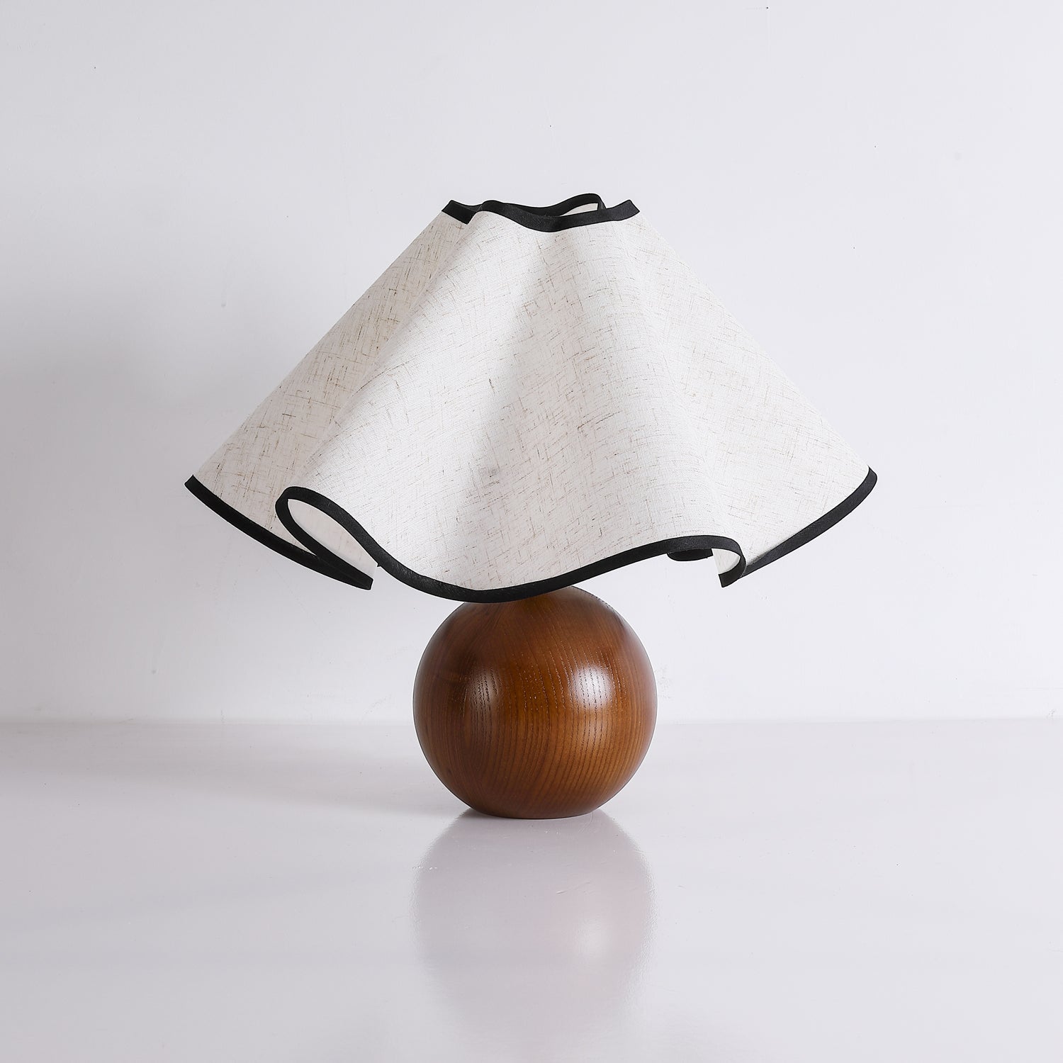 Kalion Wood Fabric Table Lamp-Neutral Decor