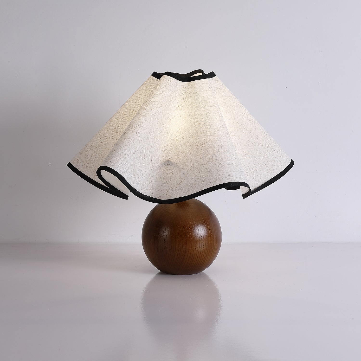 Kalion Wood Fabric Table Lamp-Neutral Decor