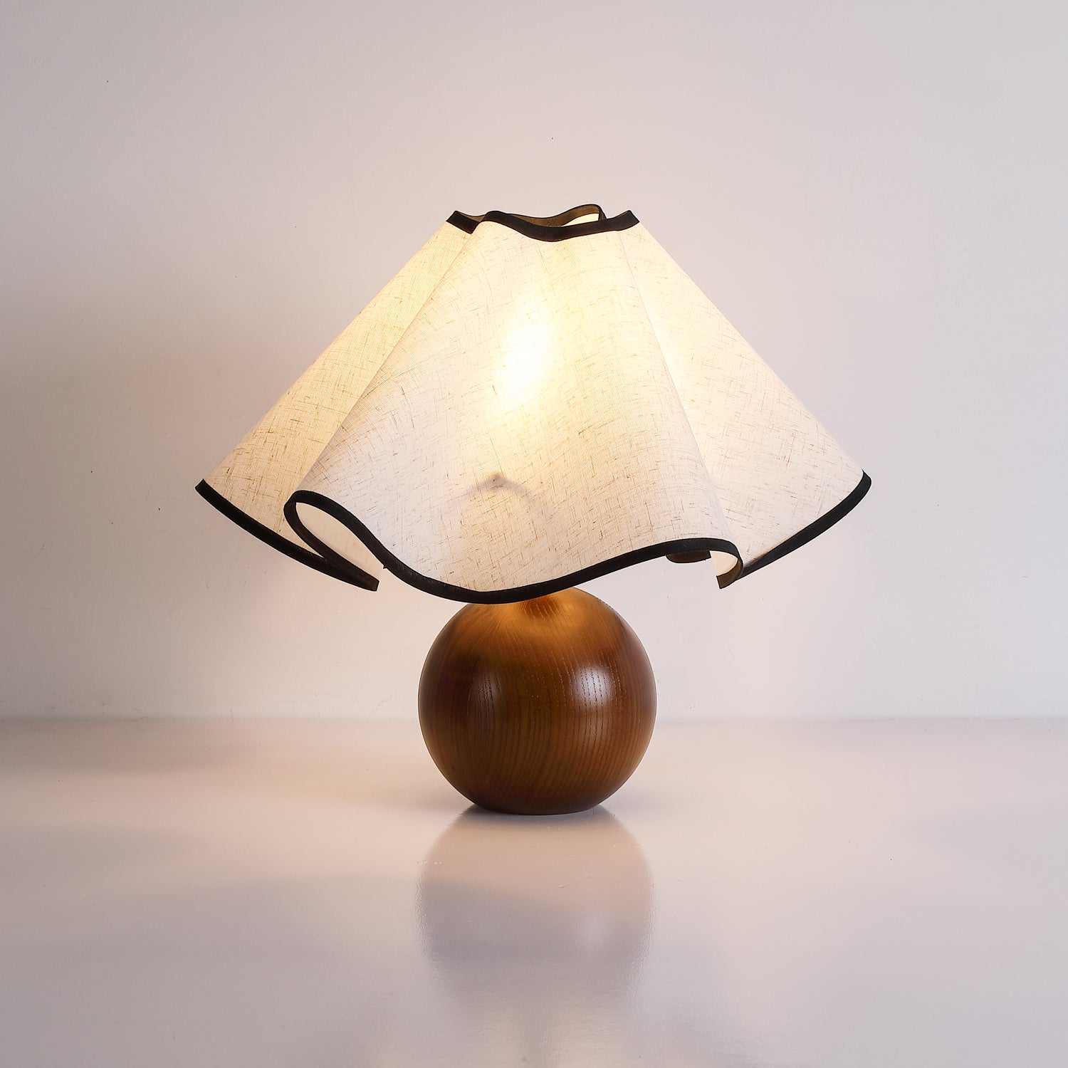 Kalion Wood Fabric Table Lamp-Neutral Decor