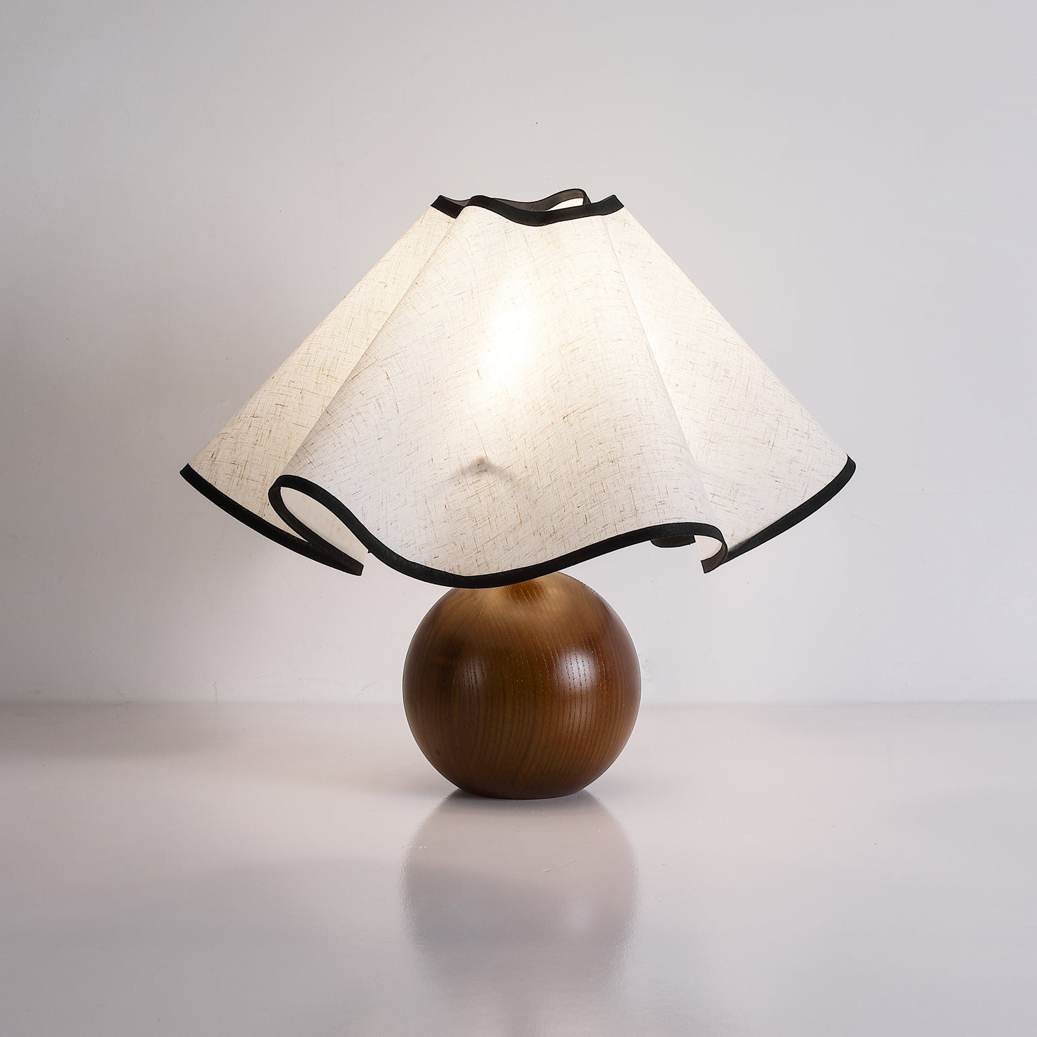 Kalion Wood Fabric Table Lamp-Neutral Decor