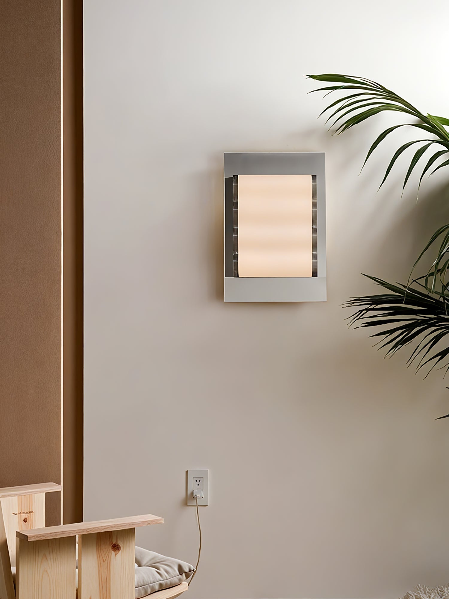 Wave Contemporary Fabric Wall lamp-Neutral Decor