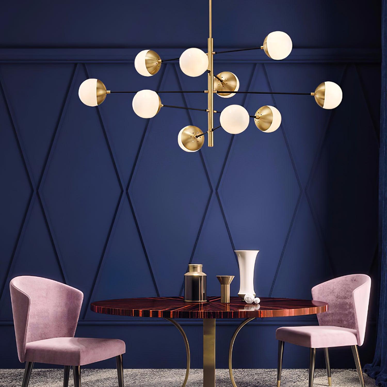 Lustra Chandelier Waverly Glass Elegant-Neutral Decor