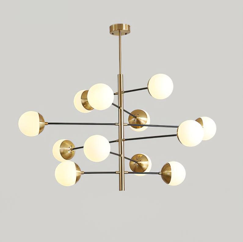 Lustra Chandelier Waverly Glass Elegant-Neutral Decor