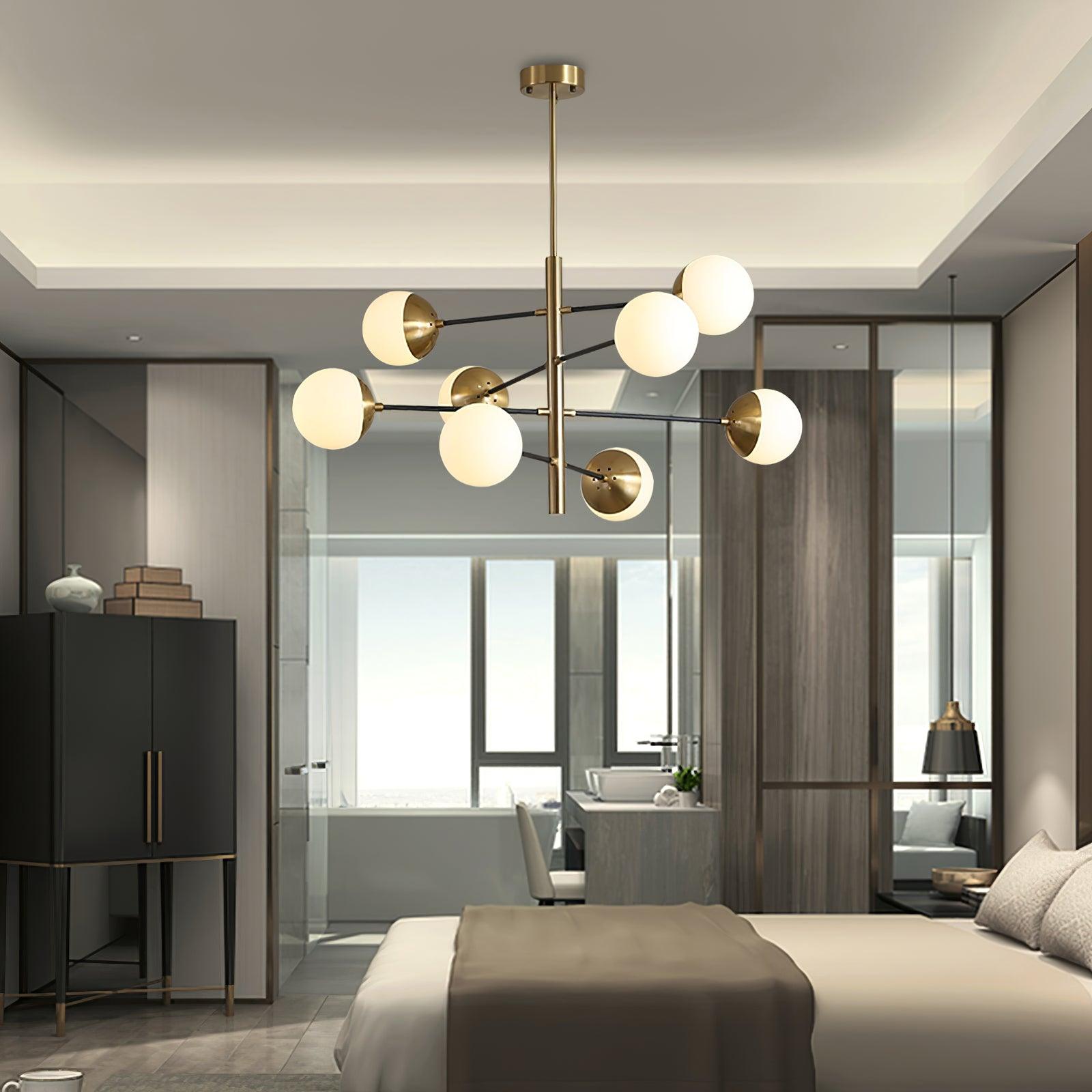 Lustra Chandelier Waverly Glass Elegant-Neutral Decor