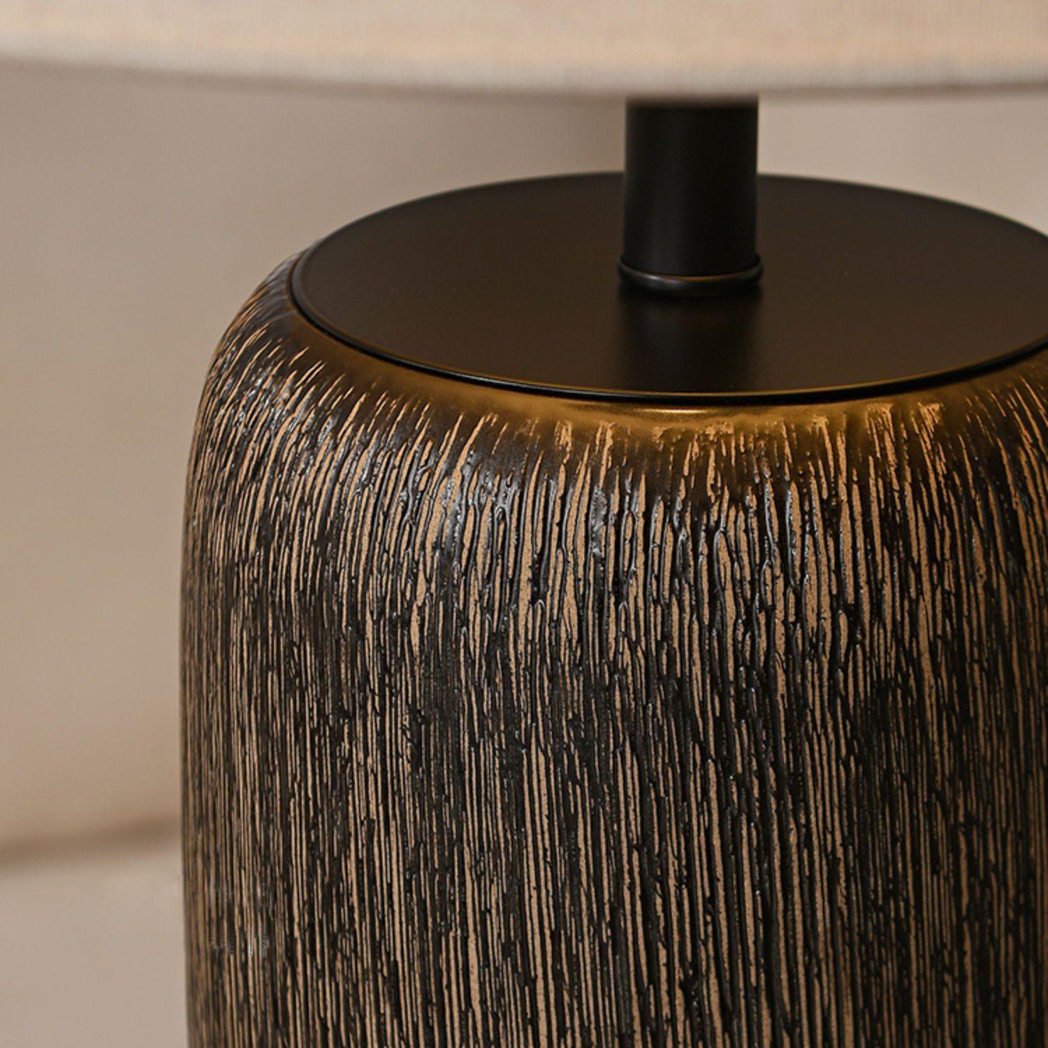 Hael Weathered Wood Grain Floor Lamp-Neutral Decor