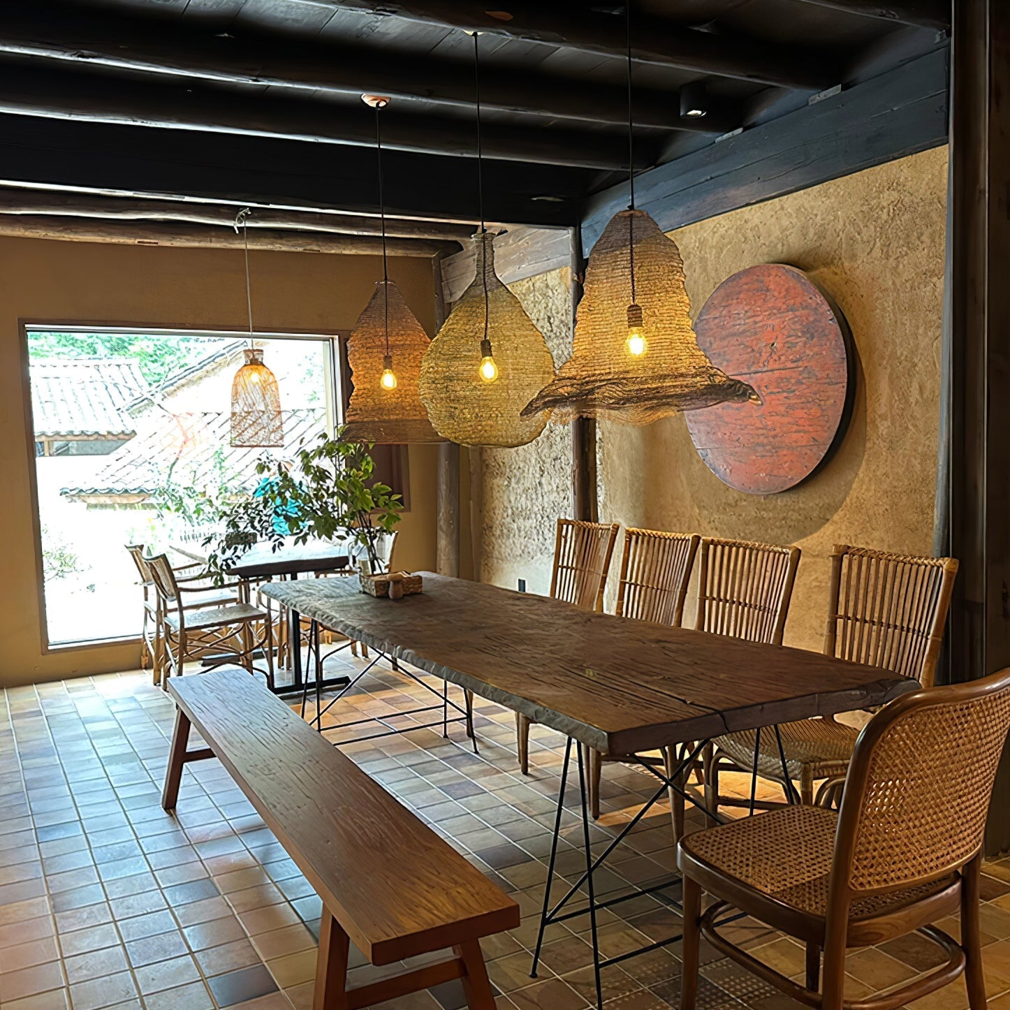 Vae Industrial Wire Pendant Lamps-Neutral Decor