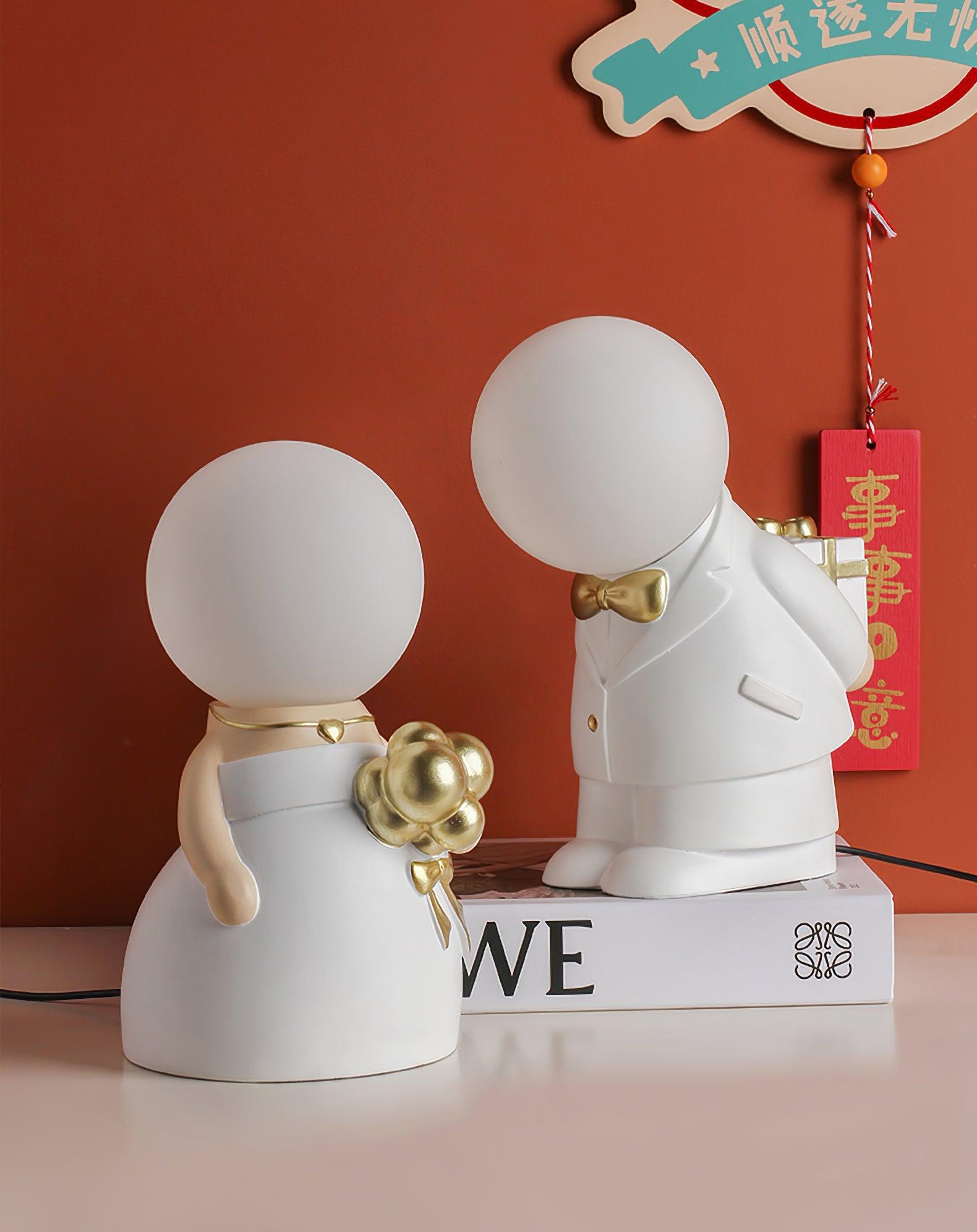Eternal Ceramic & White Table Lamp-Neutral Decor