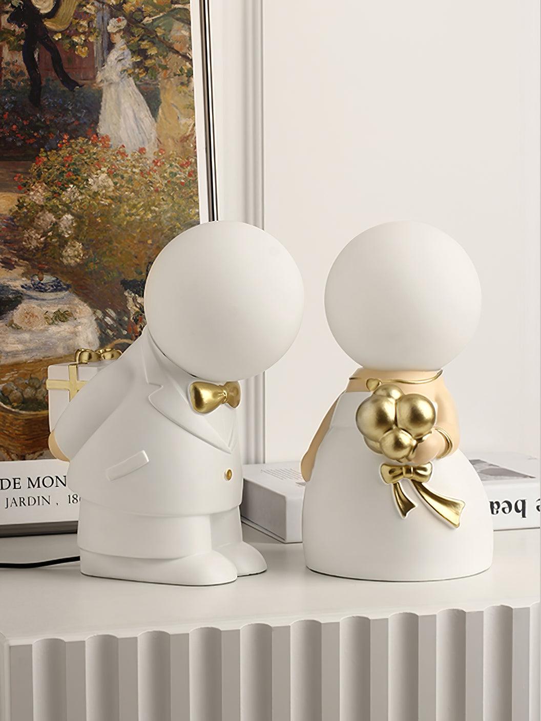 Eternal Ceramic & White Table Lamp-Neutral Decor