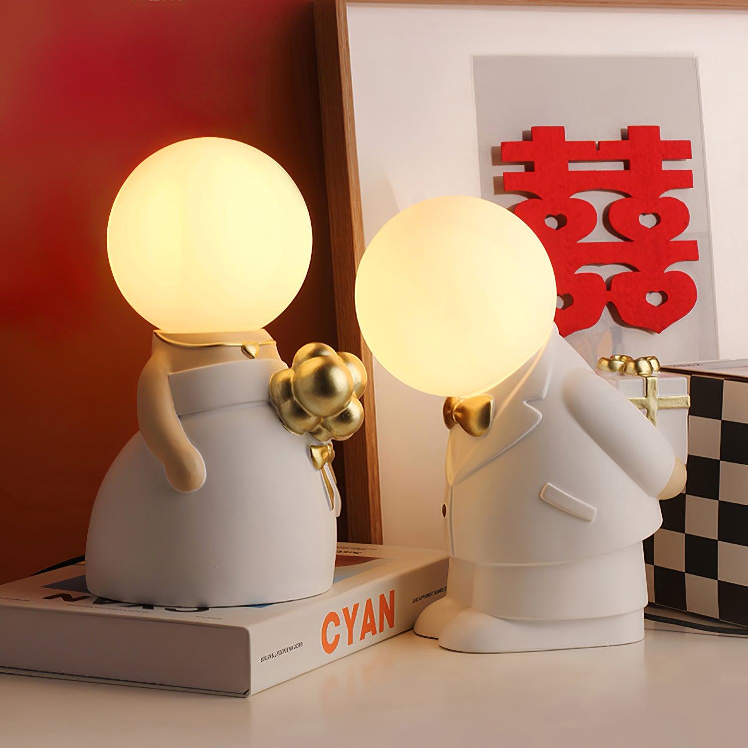 Eternal Ceramic & White Table Lamp-Neutral Decor