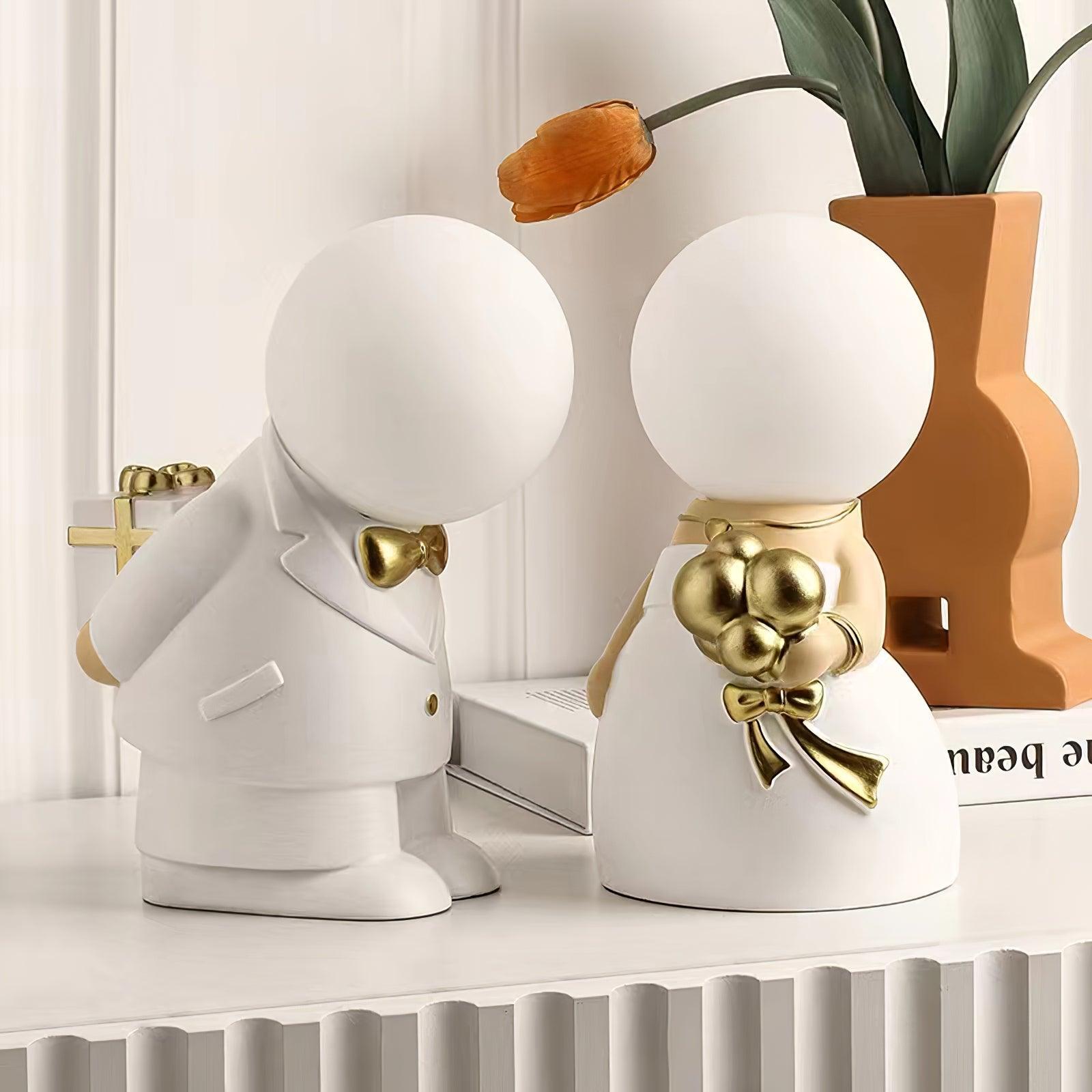 Eternal Ceramic & White Table Lamp-Neutral Decor