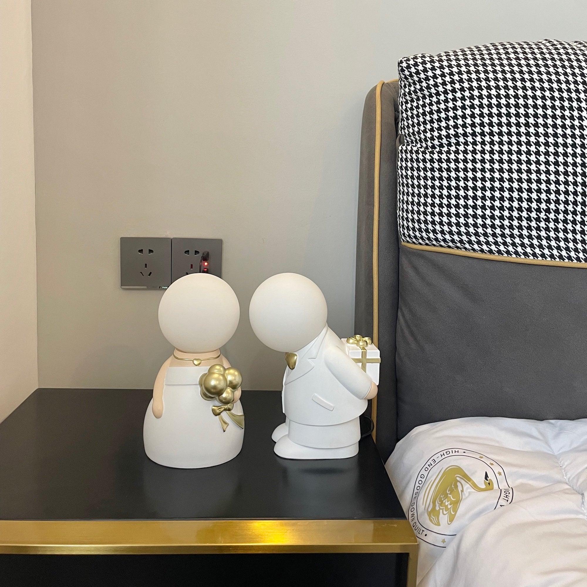 Eternal Ceramic & White Table Lamp-Neutral Decor