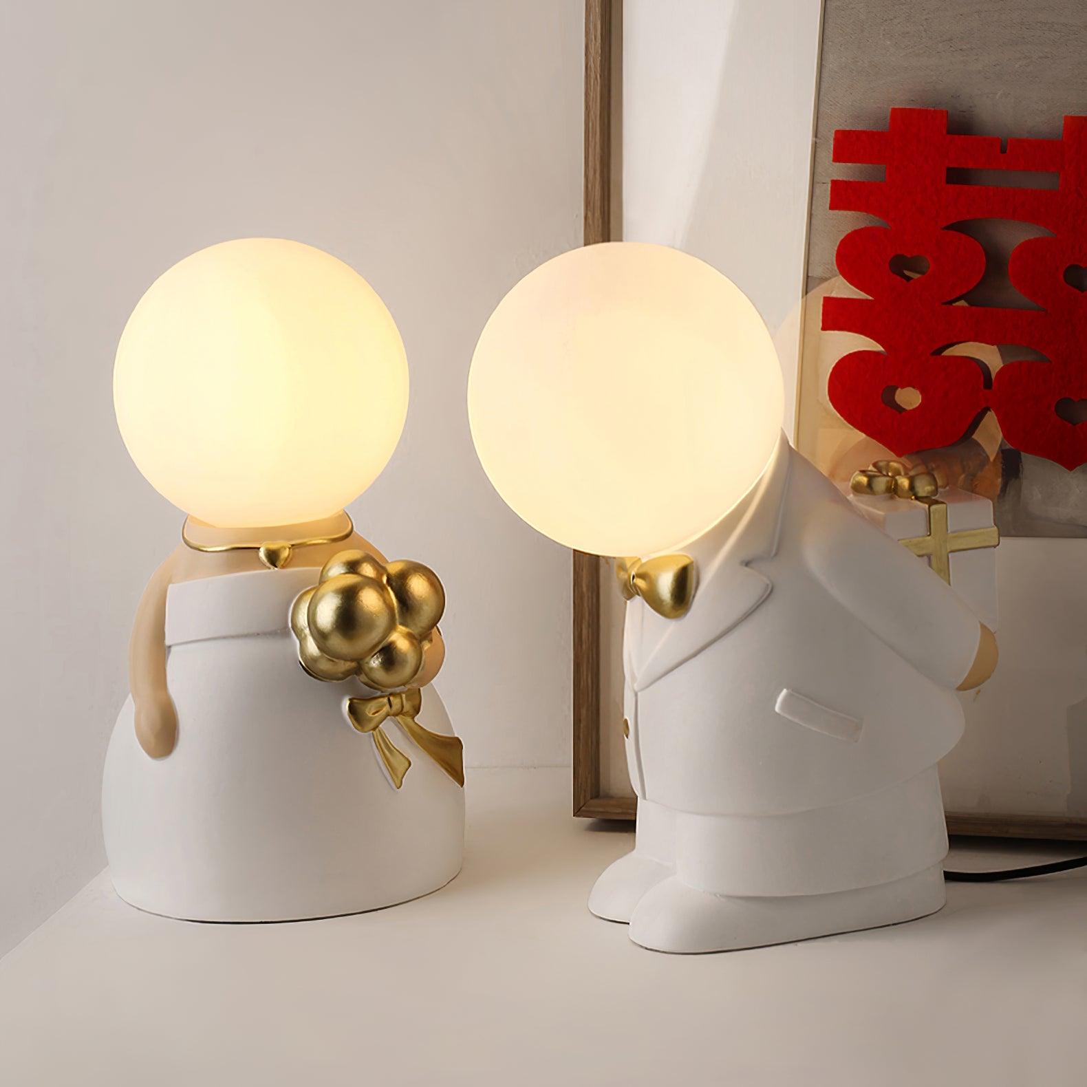 Eternal Ceramic & White Table Lamp-Neutral Decor