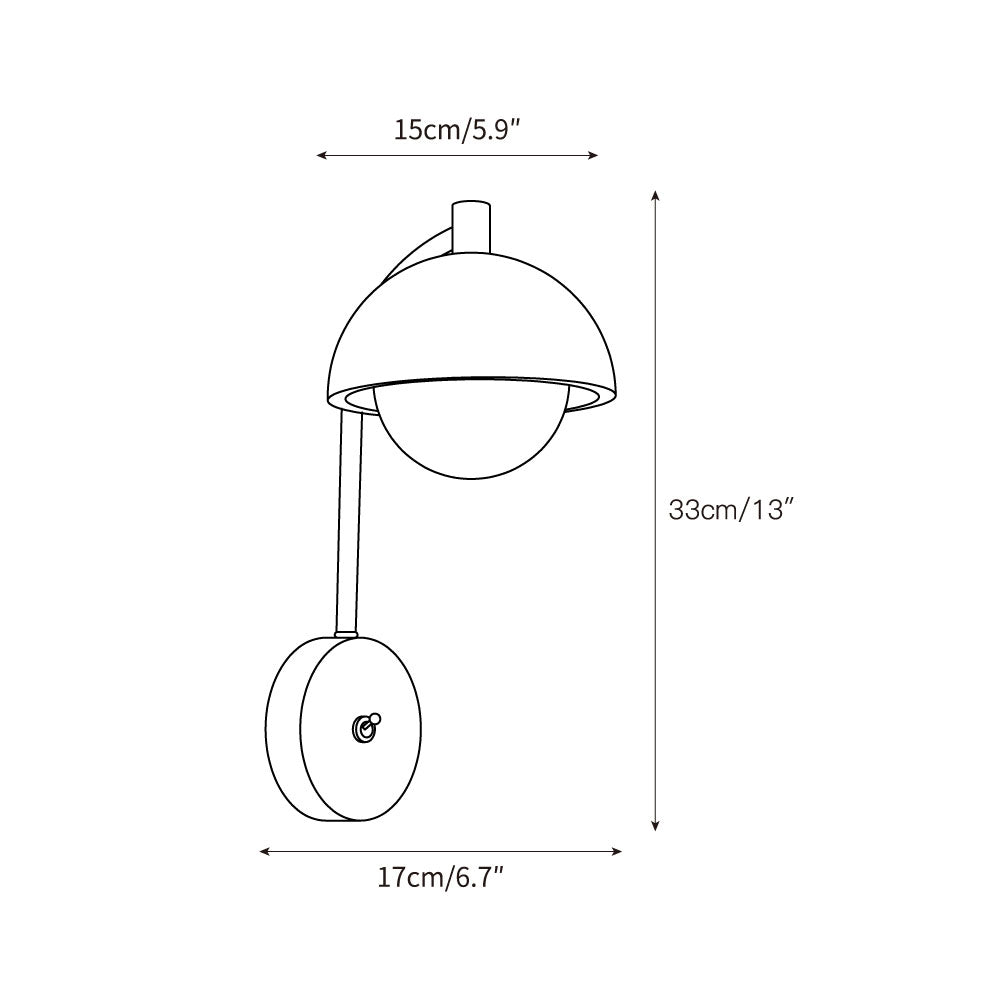 Alina Travertine Wall Lamp