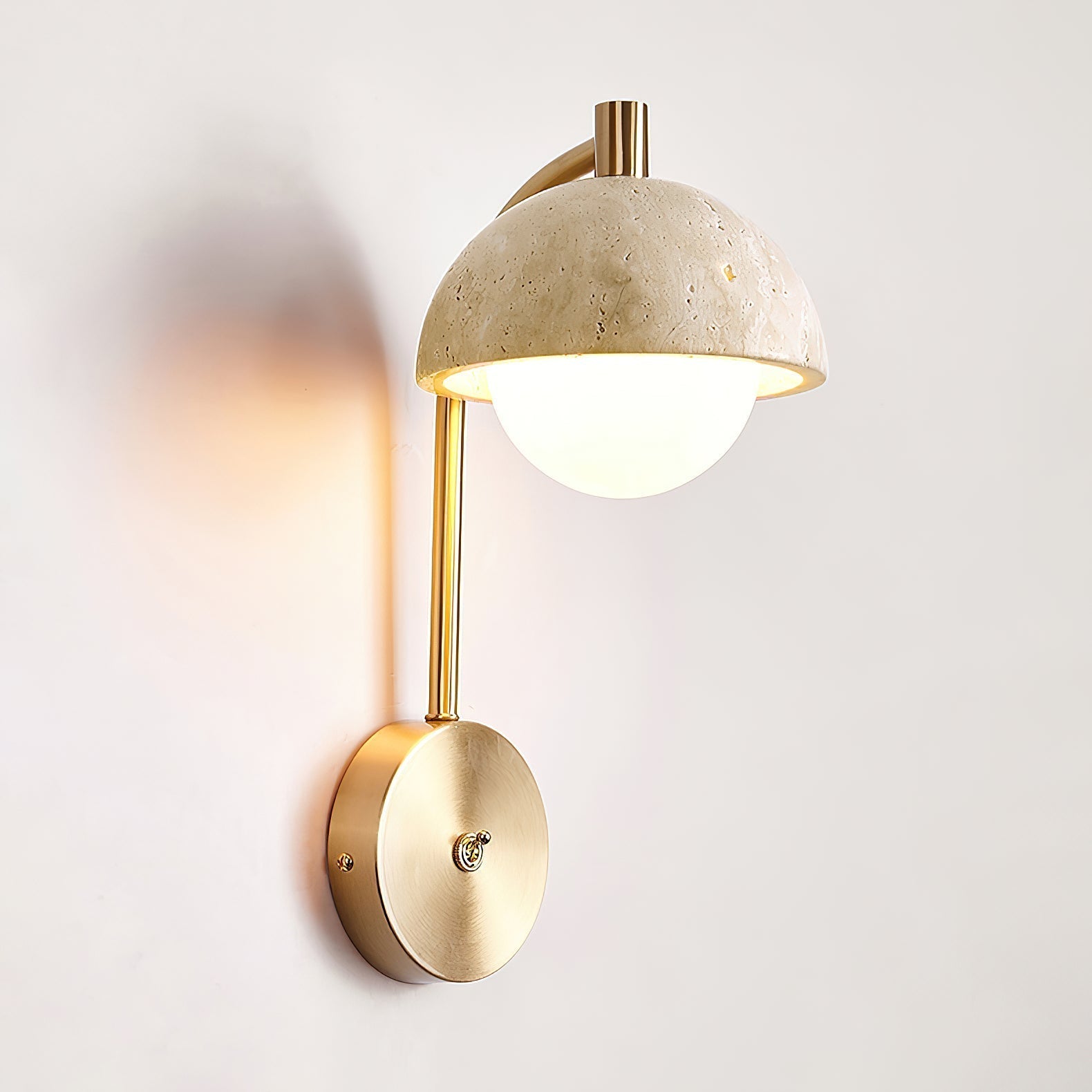 Alina Travertine Wall Lamp